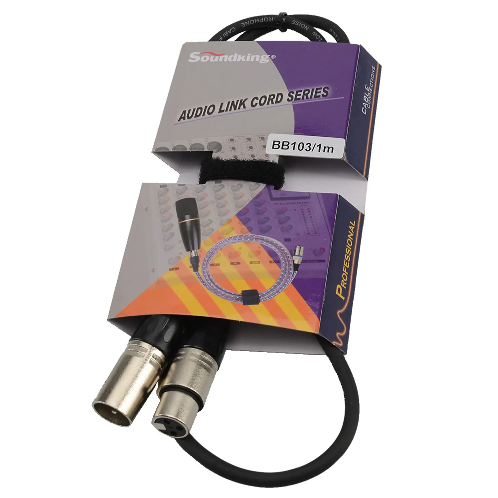 Микрофонный кабель XLR-XLR 1 м SoundKing BB103-1M (3 / 6)