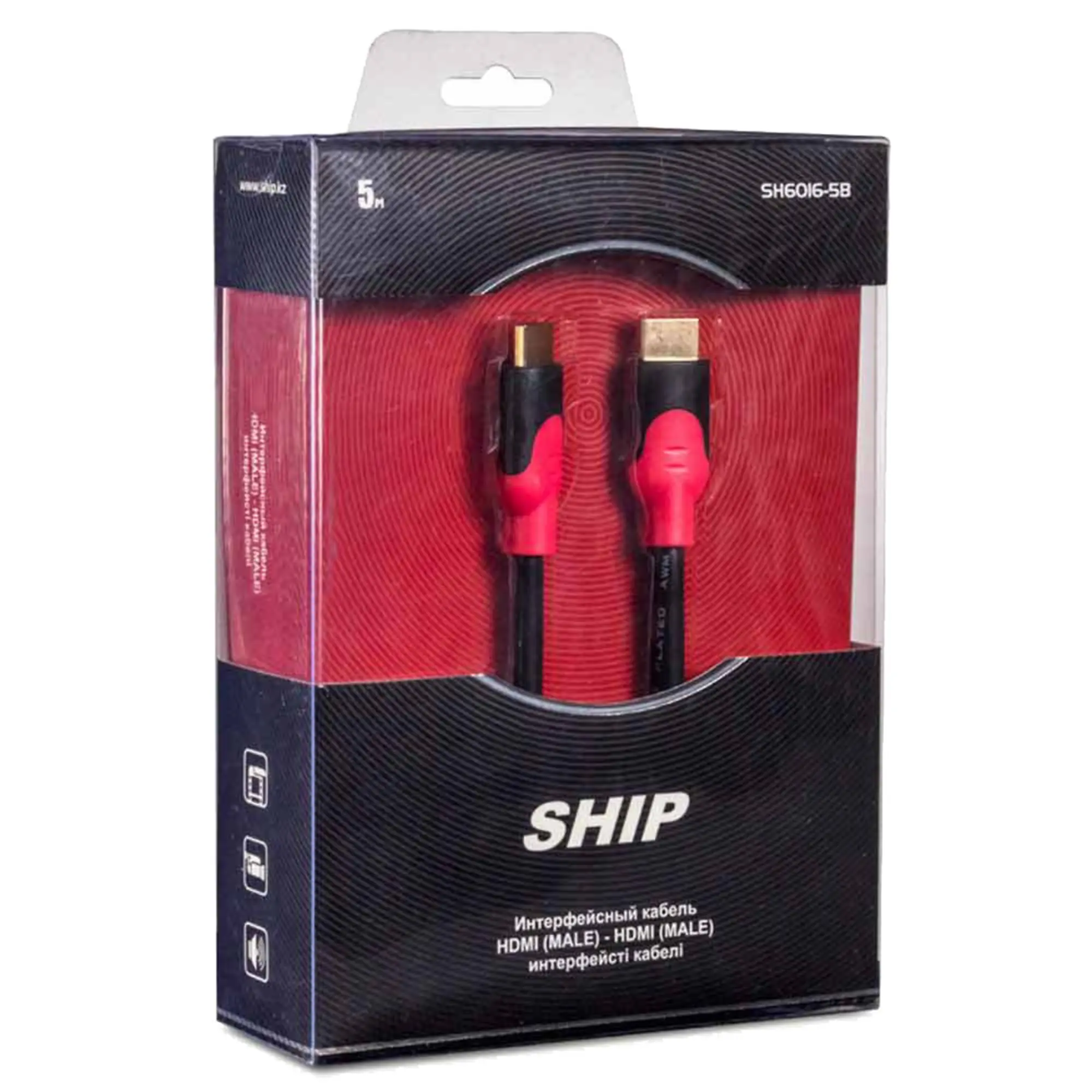 Видеокабель HDMI-HDMI 5 м Ship SH6016-5B (2 / 2)