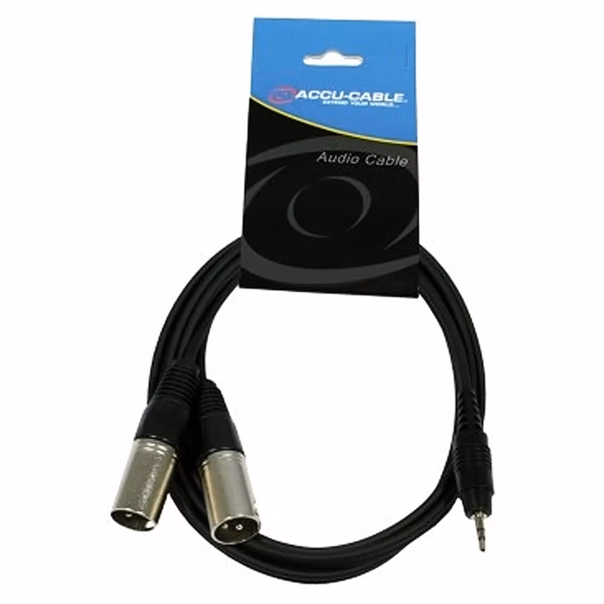 Сигнальный аудио кабель miniJack-XLR(M) 1,5 м ACCU-CABLE AC-J3S-2XM/1,5 (1 / 1)