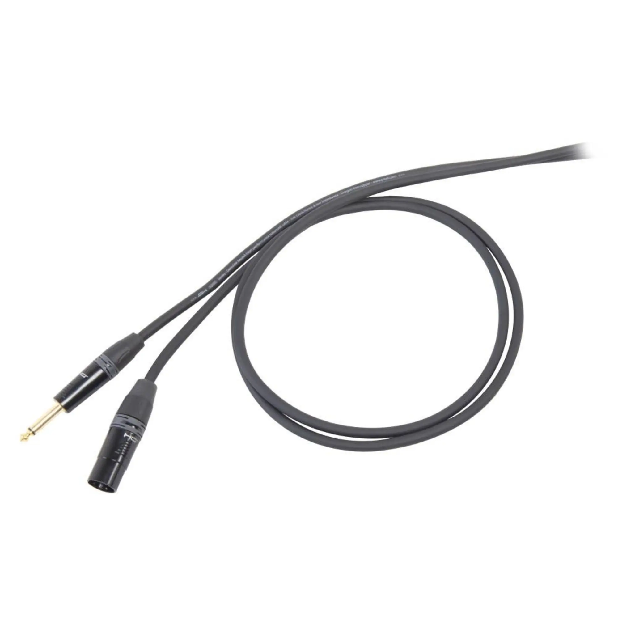 Сигнальный аудио кабель Jack-XLR(M) 3 м Proel DHS220LU3 (1 / 1)