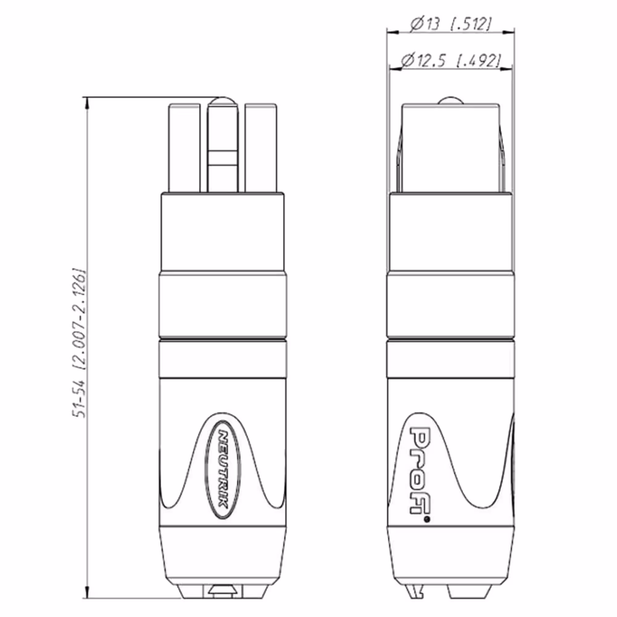 Кабельный разъем RCA Neutrik NF2C-B/2 (3 / 3)