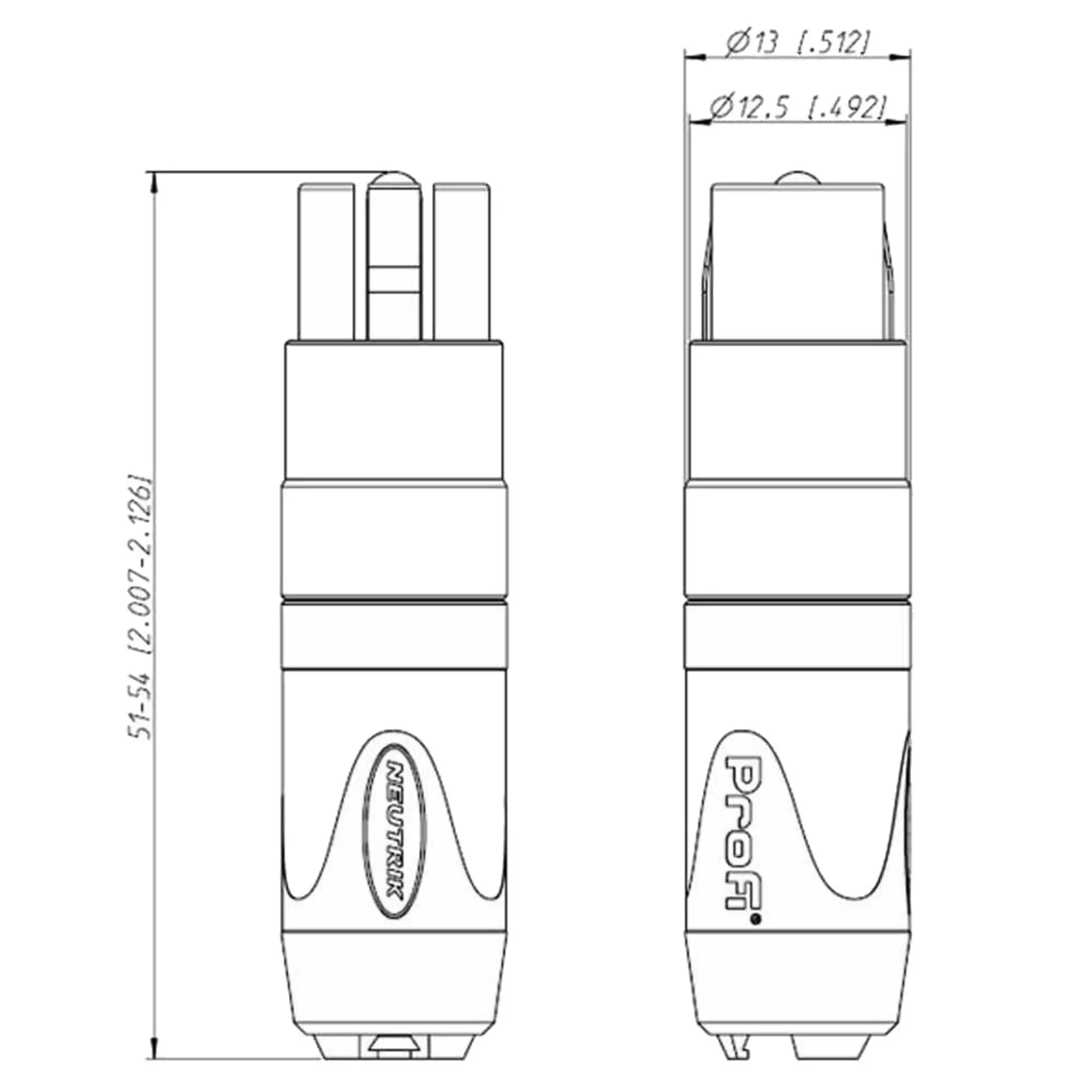 Кабельный разъем RCA Neutrik NF2C-B/2 (3 / 3)