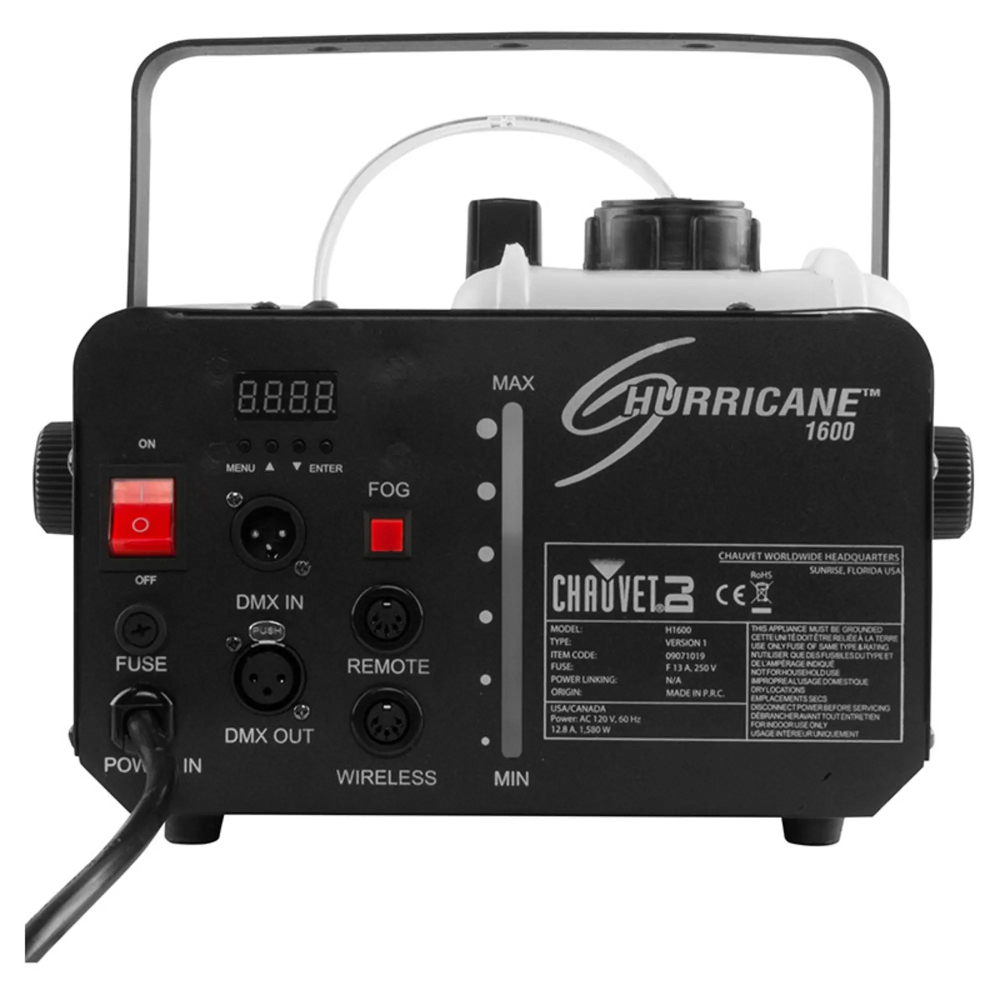 Генератор дыма CHAUVET-DJ Hurricane 1600 (2 / 4)