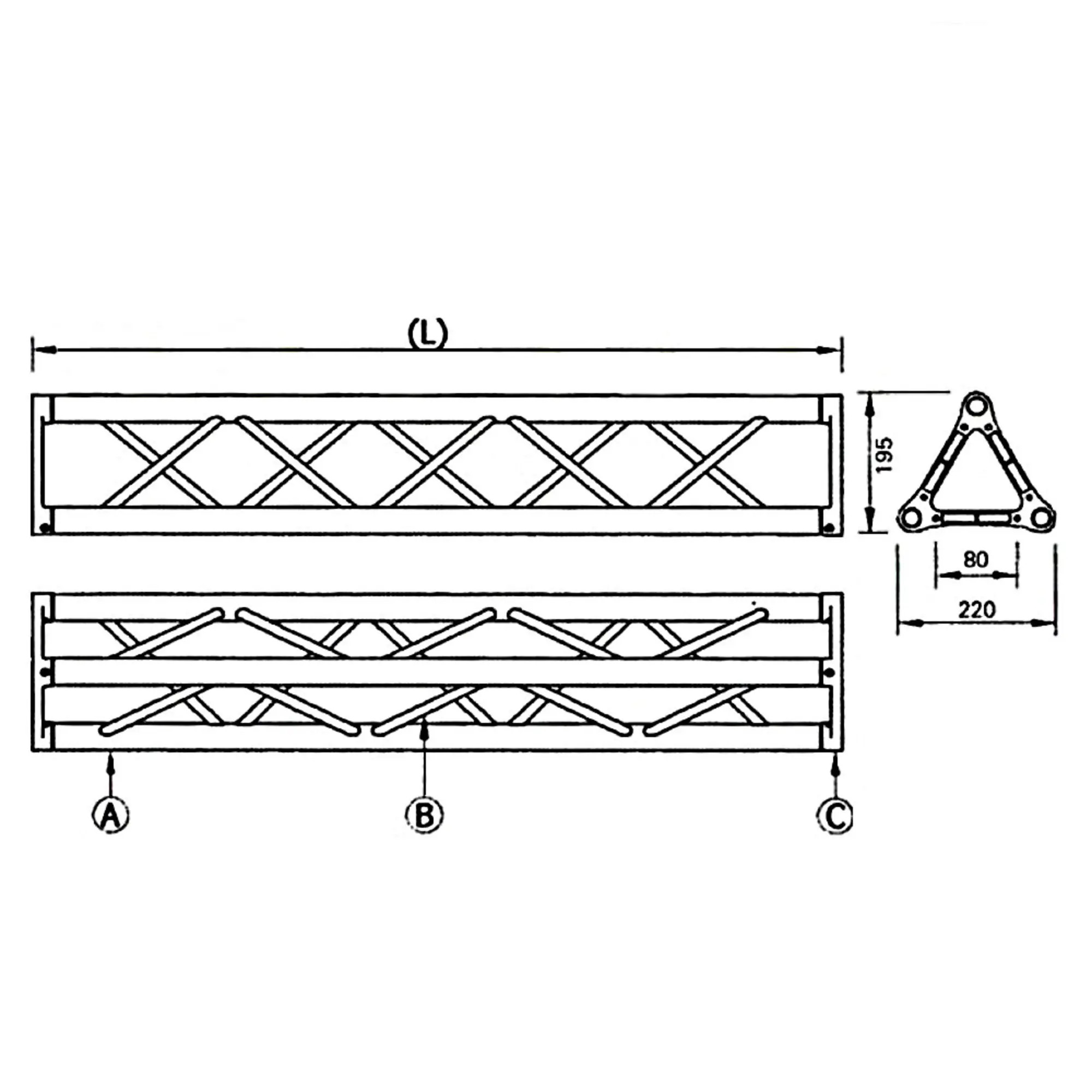 Ферма 3-х пунктовая 2,0 м SoundKing DKB2203-200 (2 / 2)