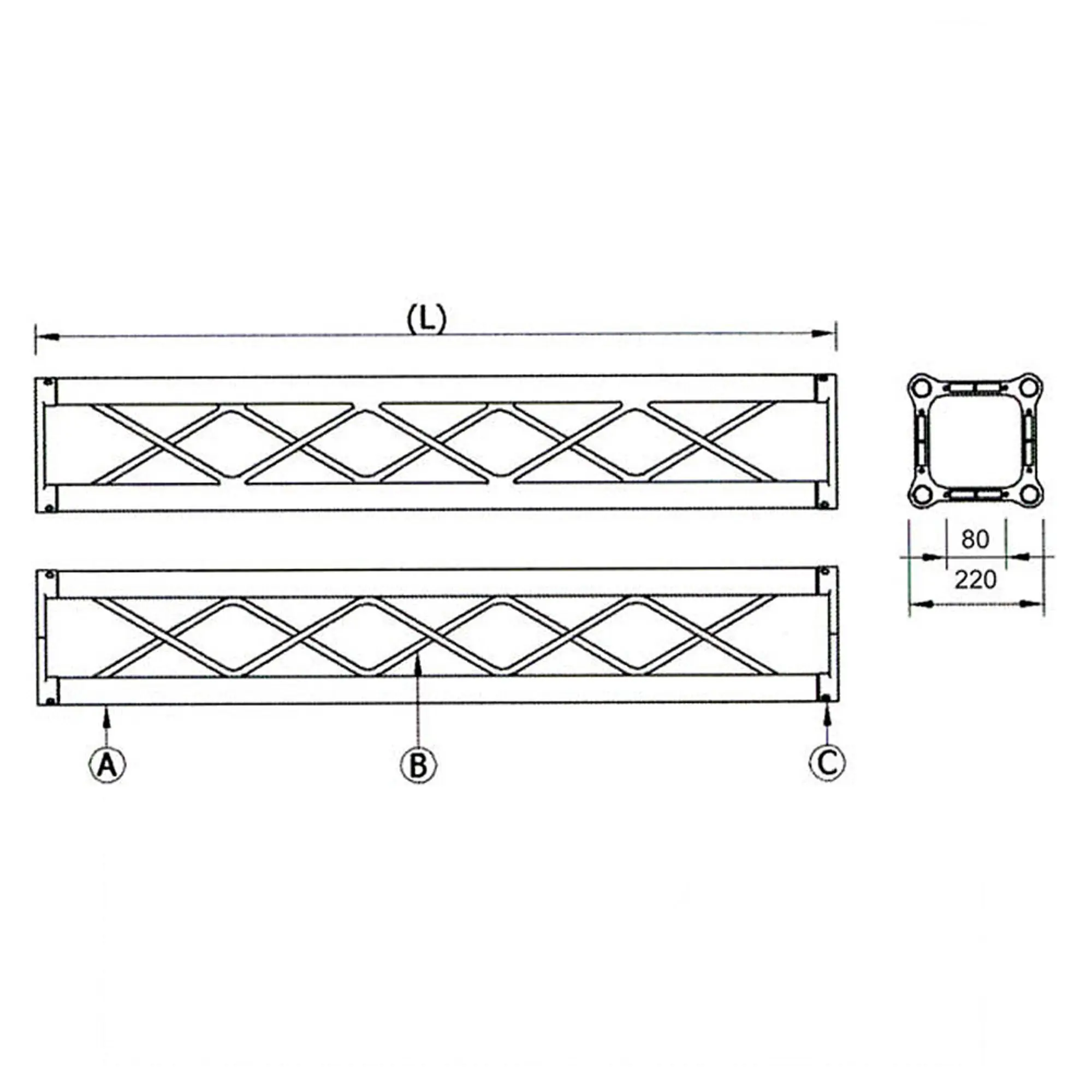 Ферма 4-х пунктовая 2,0 м SoundKing DKB2204-200 (2 / 2)