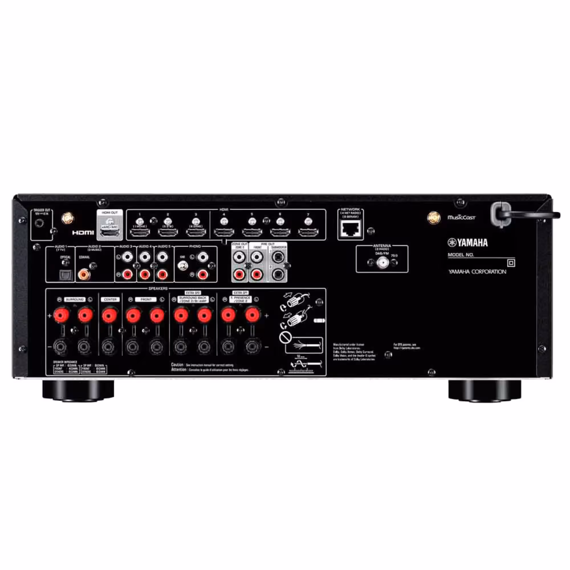 AV ресивер Yamaha RX-V6A Black (3 / 4)