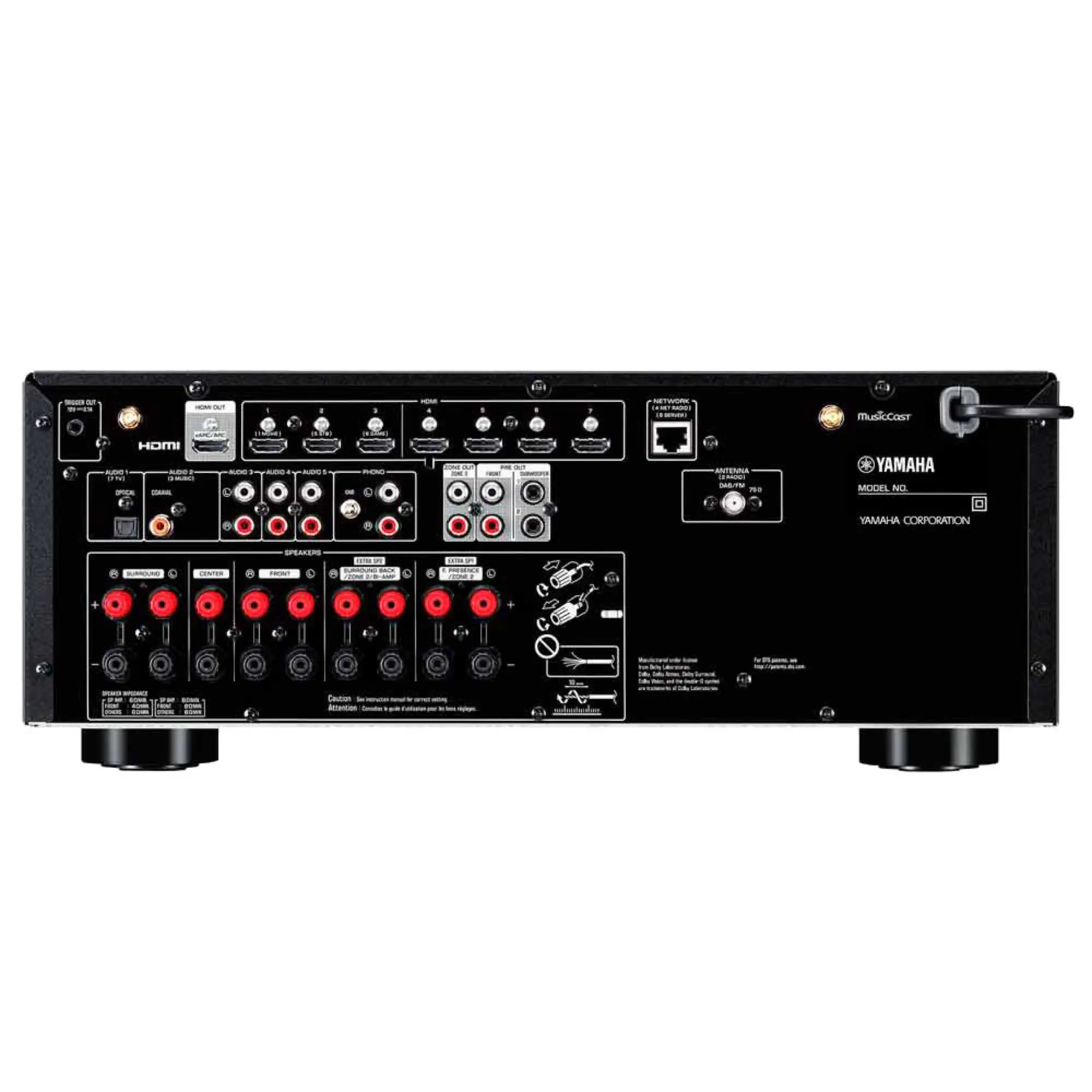 AV ресивер Yamaha RX-V6A Black (3 / 4)