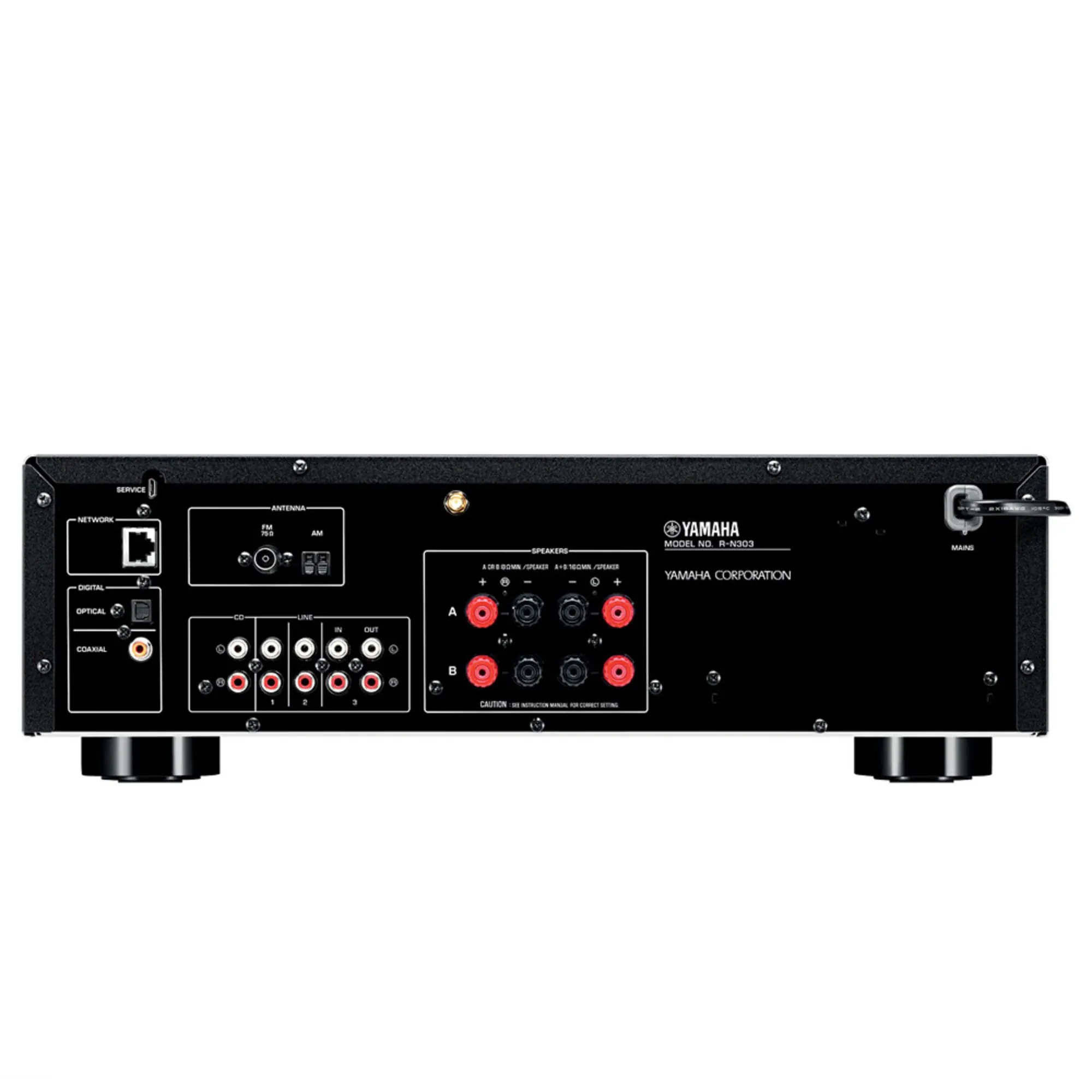 Стереоресивер Yamaha R-N303 Silver (2 / 3)