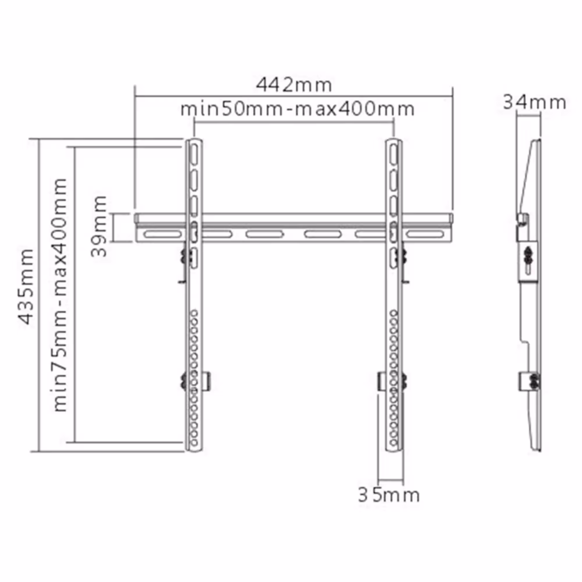 Кронштейн для ТВ и мониторов Brateck KL14-44F (3 / 3)