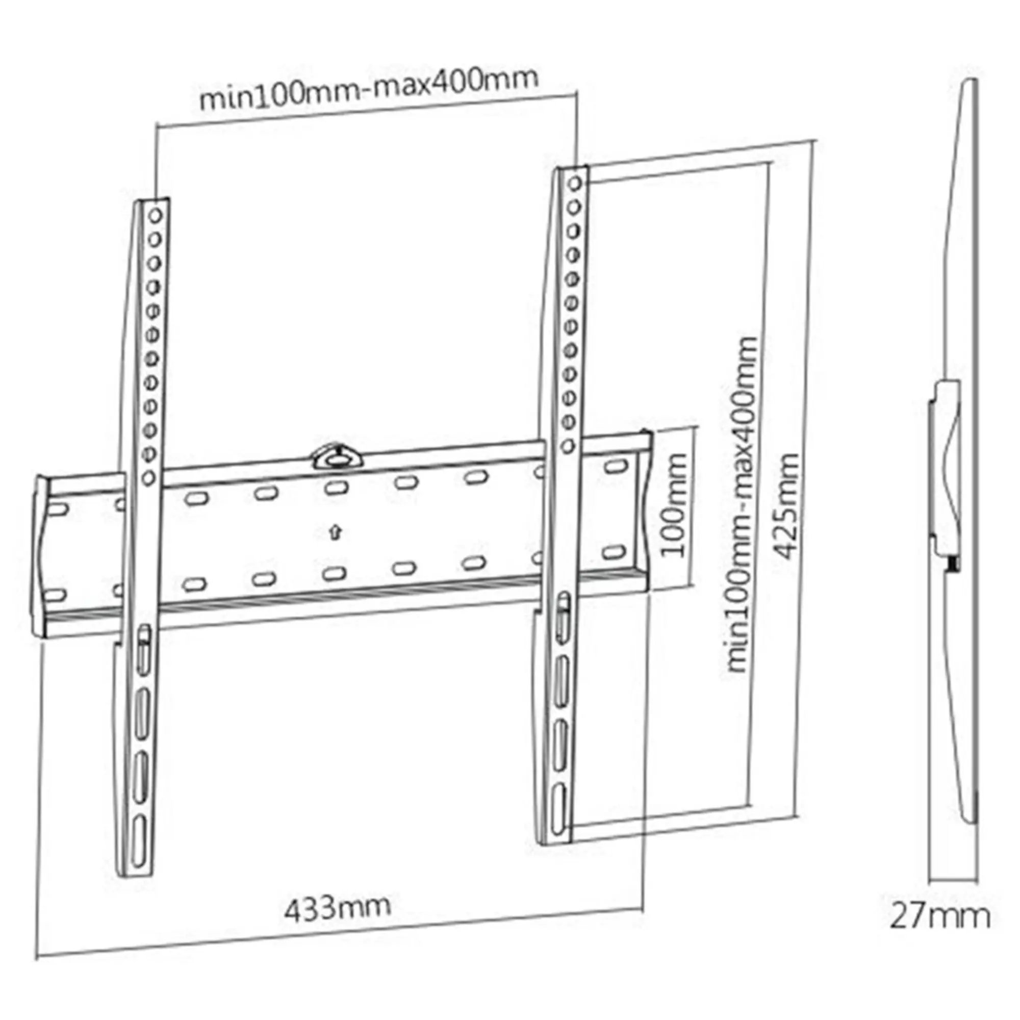Кронштейн для ТВ и мониторов Brateck KL21G-44F (2 / 2)