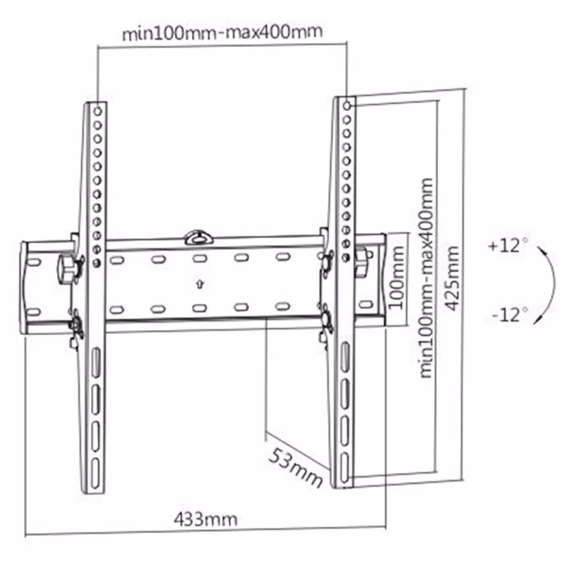 Кронштейн для ТВ и мониторов Brateck KL21G-44T (2 / 2)
