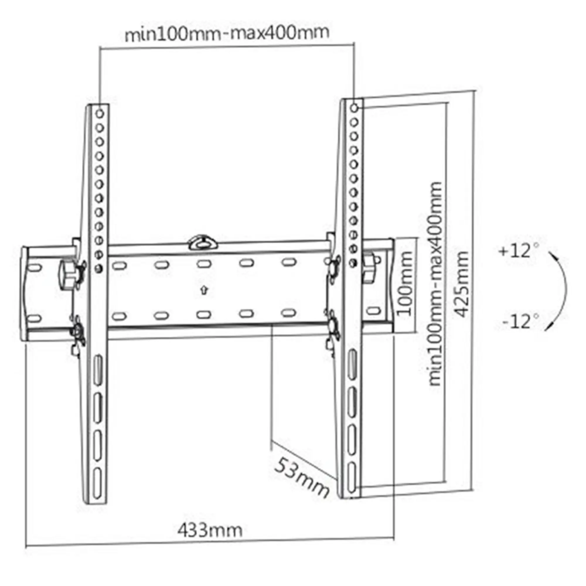 Кронштейн для ТВ и мониторов Brateck KL21G-44T (2 / 2)