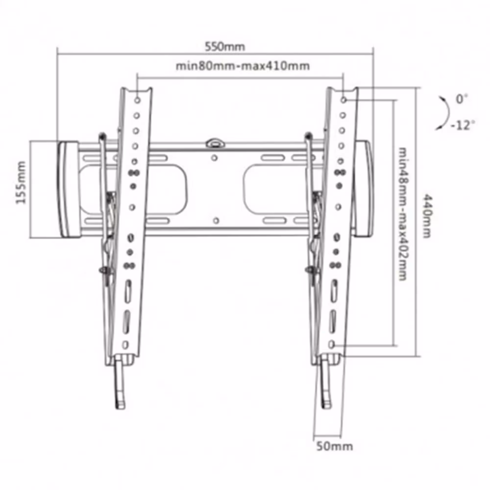 Кронштейн для ТВ и мониторов Brateck LP27-44T (2 / 2)