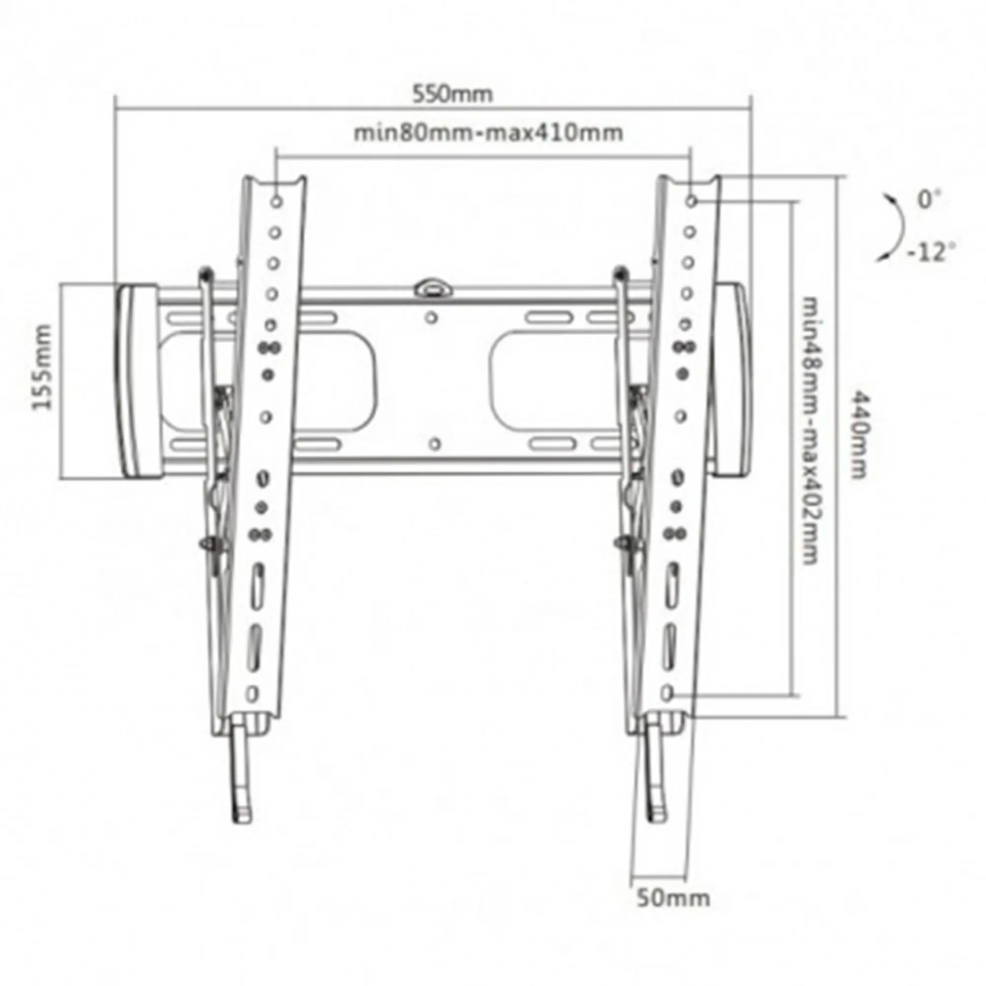 Кронштейн для ТВ и мониторов Brateck LP27-44T (2 / 2)