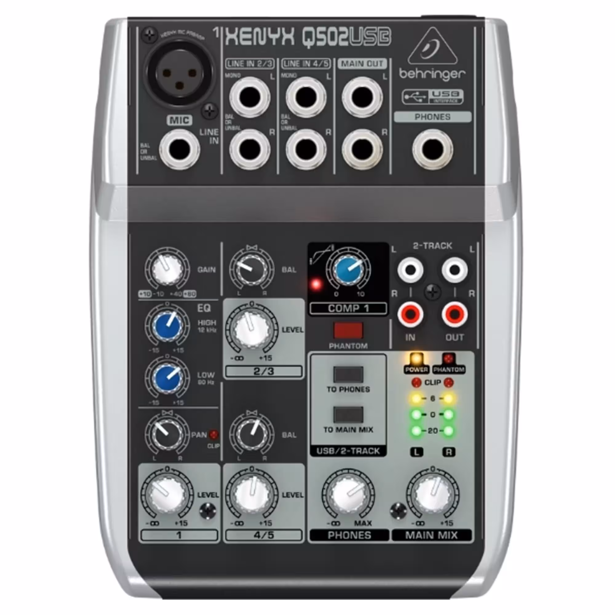 Аналоговый микшерный пульт Behringer Q502USB (1 / 3)