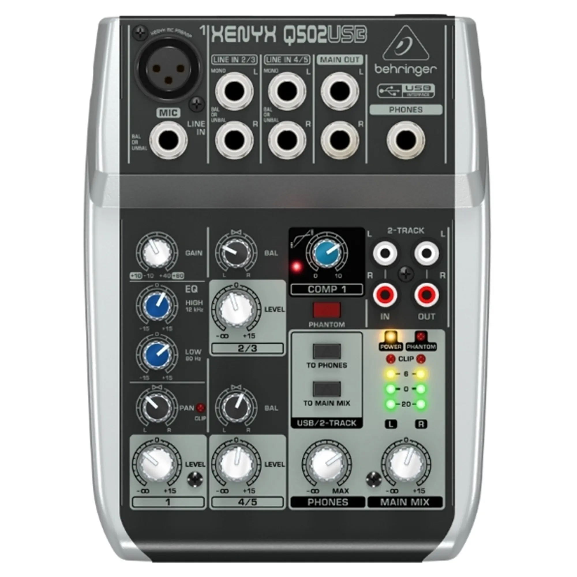 Аналоговый микшерный пульт Behringer Q502USB (1 / 3)