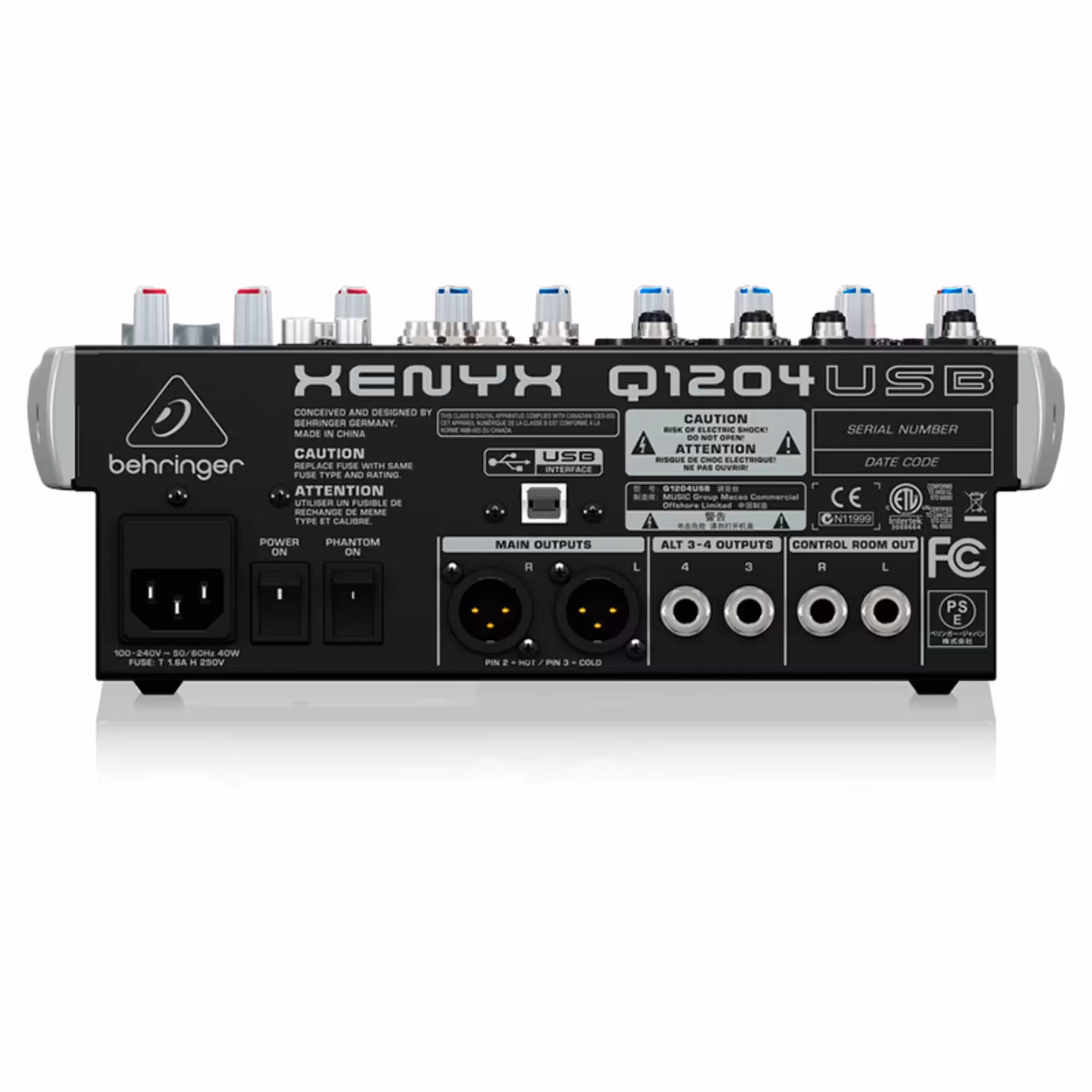 Микшерный пульт Behringer XENYX Q1204USB (4 / 4)
