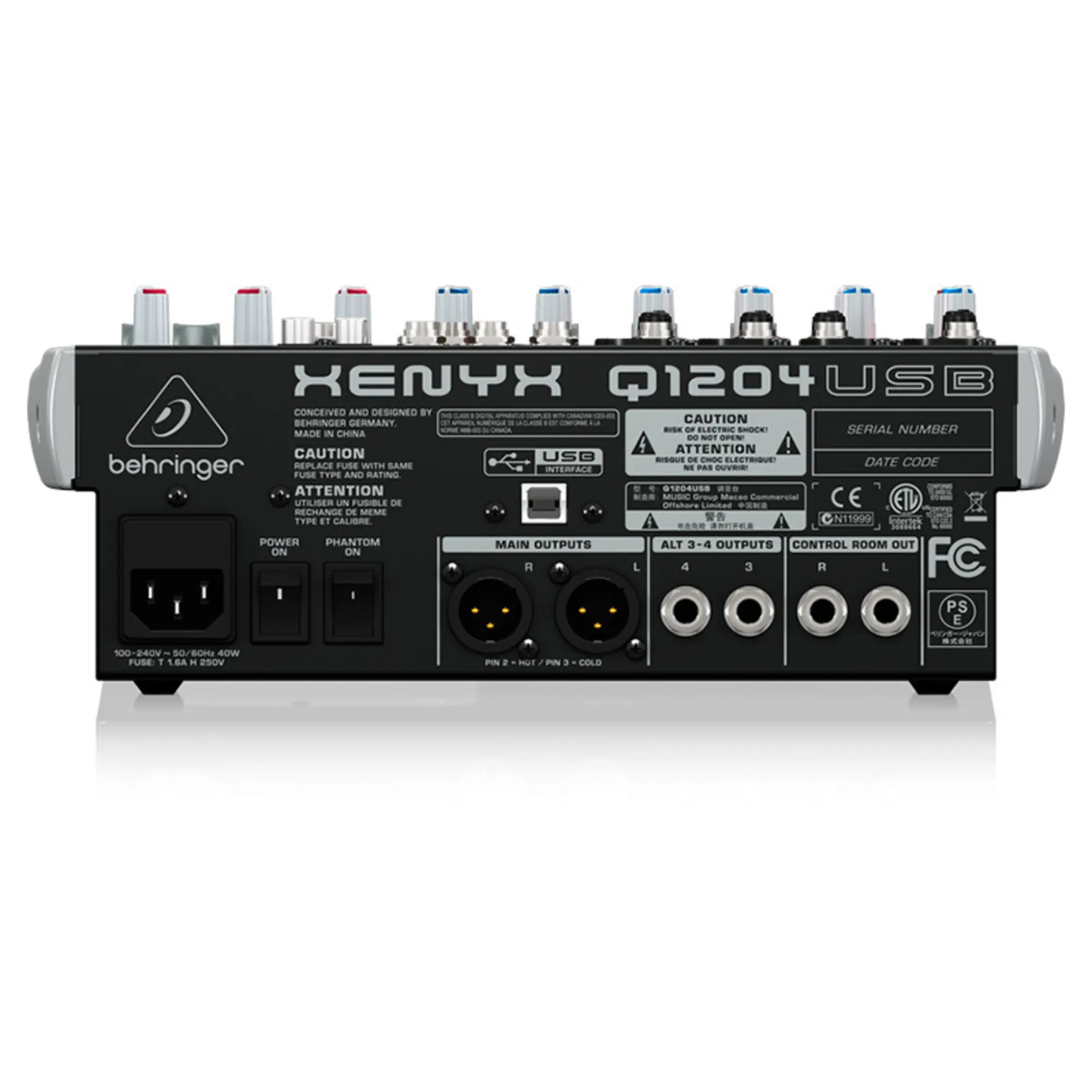 Микшерный пульт Behringer XENYX Q1204USB (4 / 4)