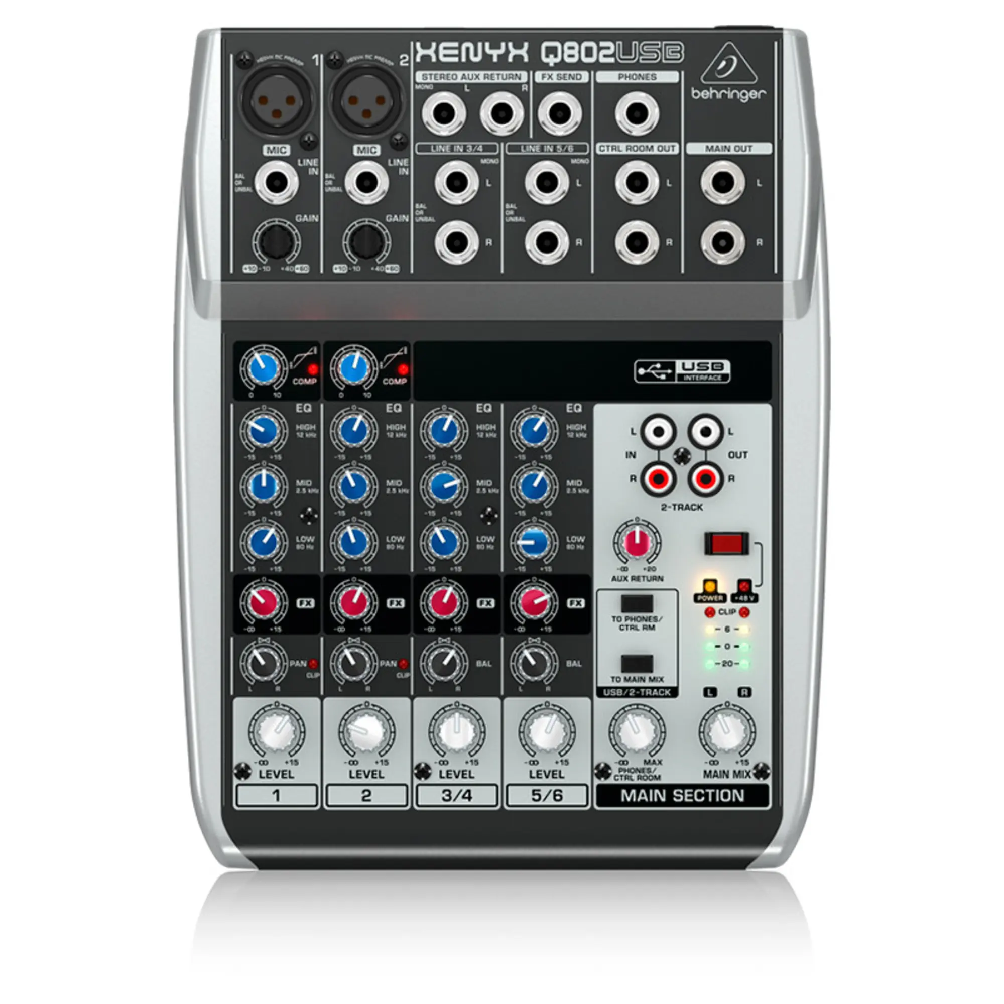 Микшерный пульт Behringer XENYX Q802USB (1 / 4)