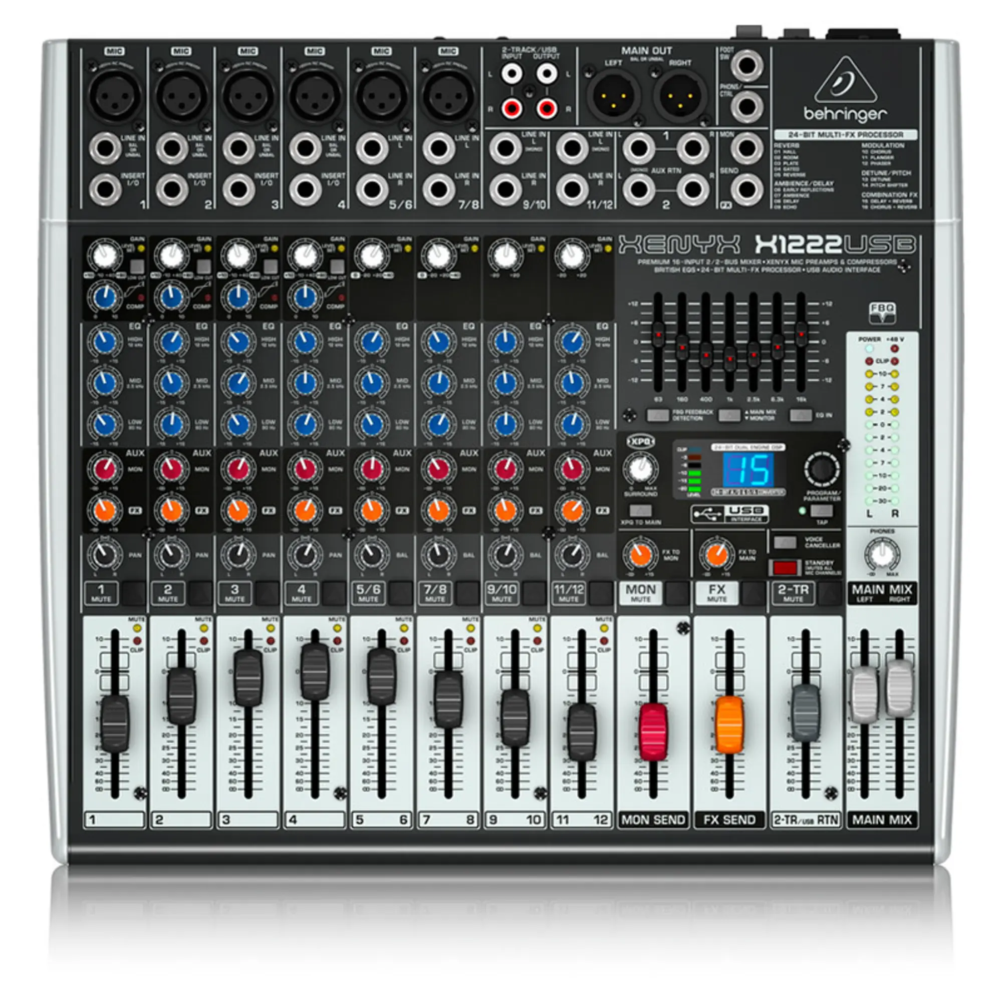Микшерный пульт Behringer XENYX X1222USB (1 / 4)
