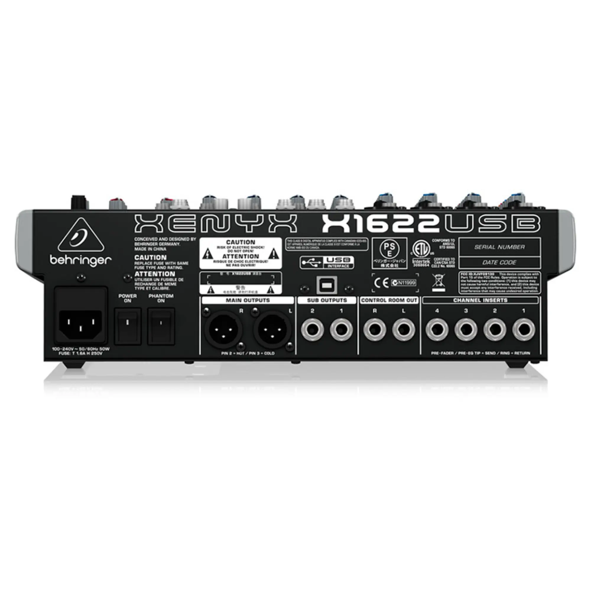 Микшерный пульт Behringer XENYX X1622USB (4 / 4)