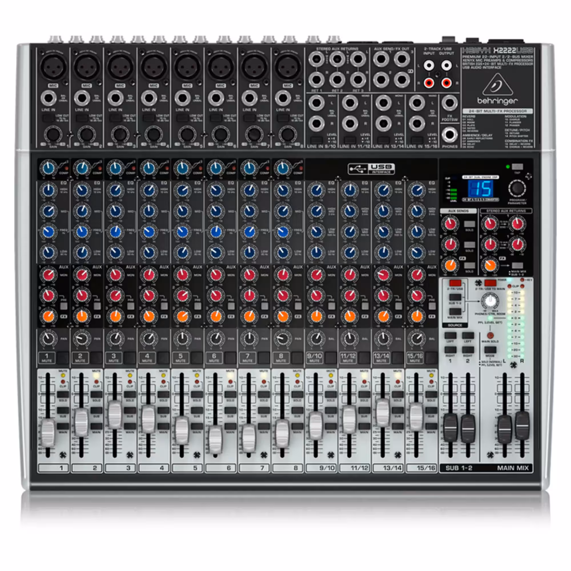 Микшерный пульт Behringer XENYX X2222USB (1 / 4)