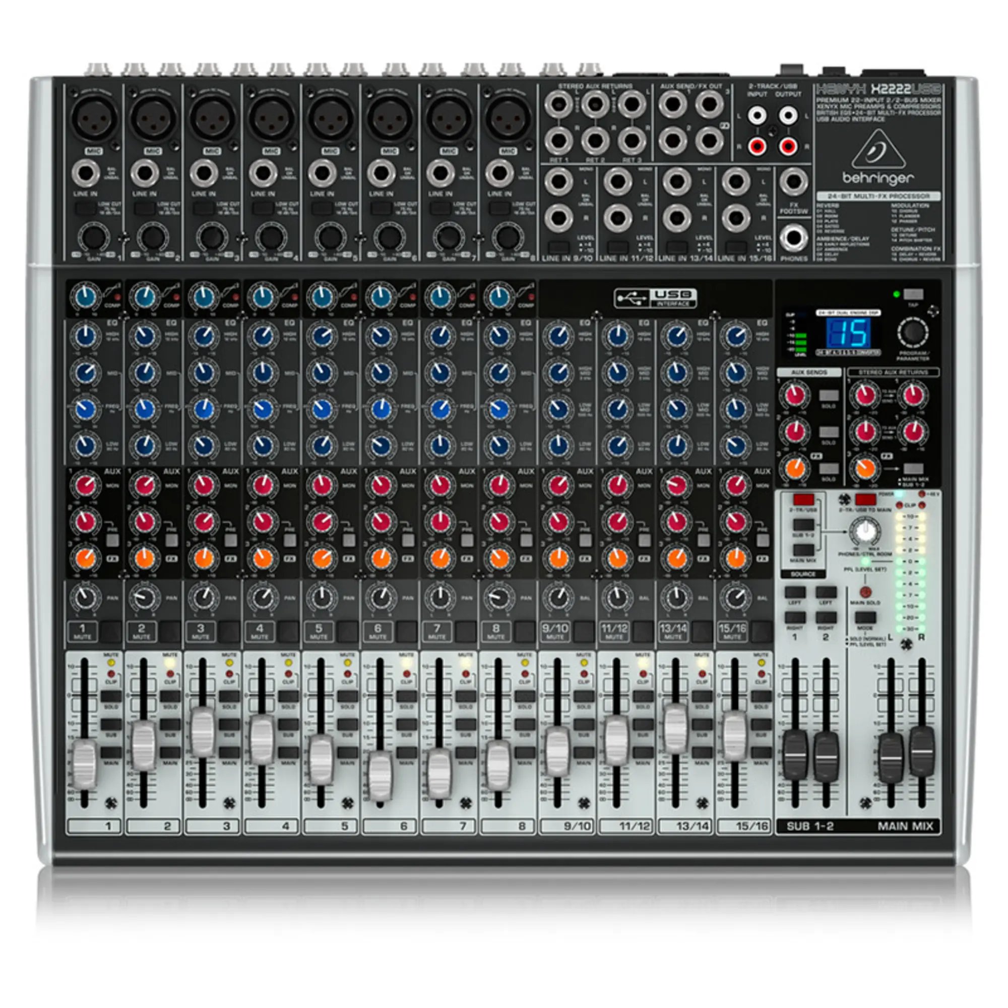 Микшерный пульт Behringer XENYX X2222USB (1 / 4)