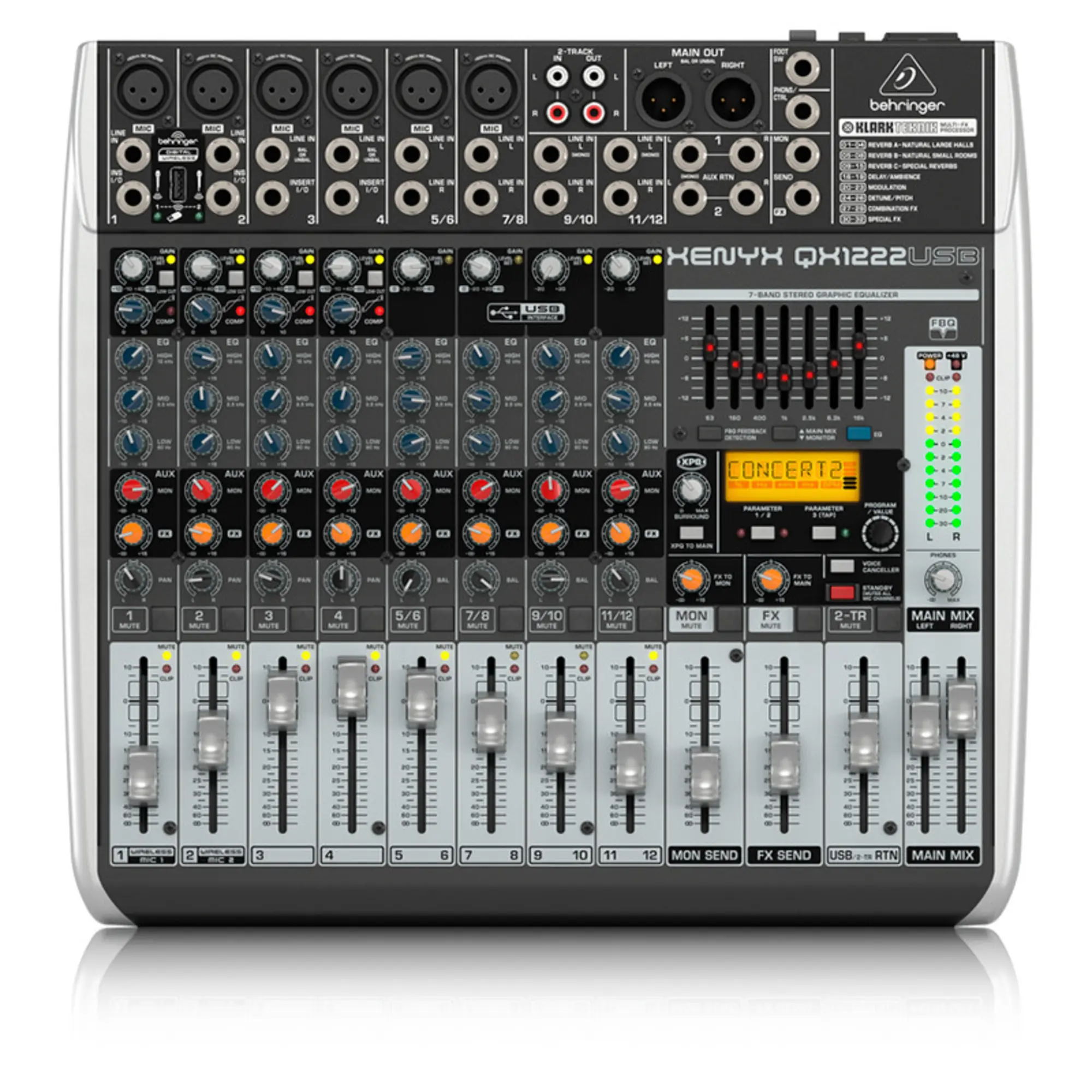 Микшерный пульт Behringer XENYX QX1222USB (1 / 4)