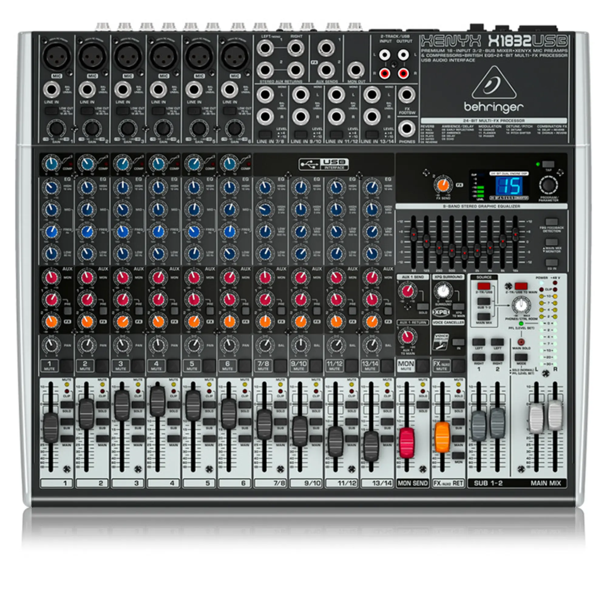 Микшерный пульт Behringer XENYX X1832USB (1 / 4)