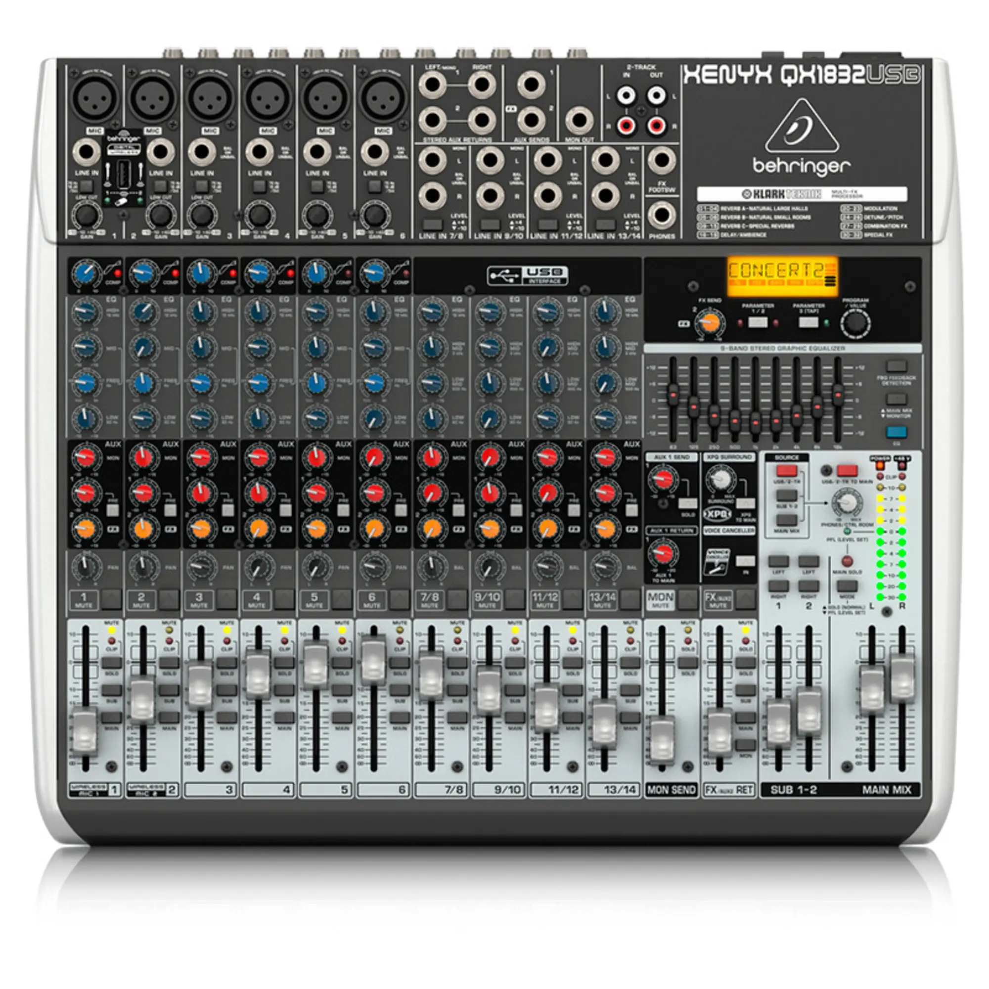 Микшерный пульт Behringer XENYX QX1832USB (1 / 4)