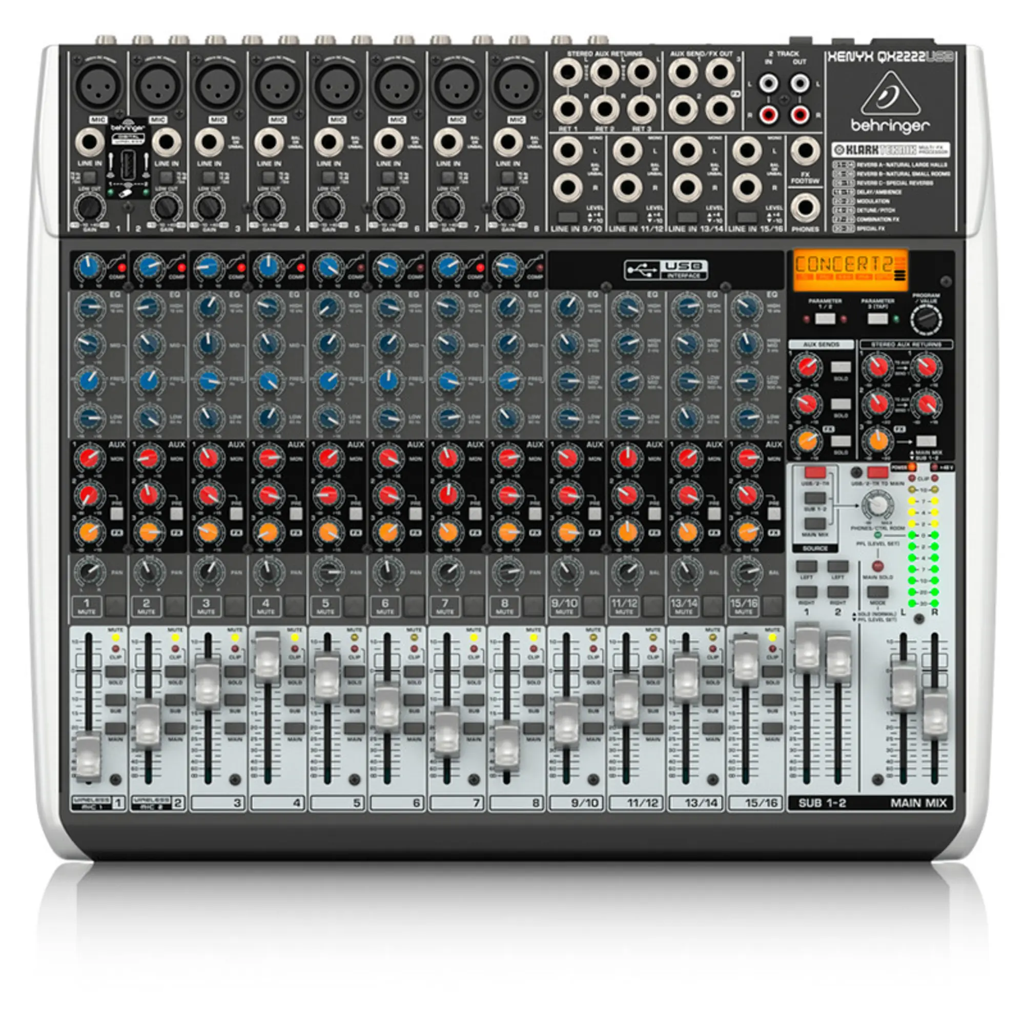 Микшерный пульт Behringer XENYX QX2222USB (1 / 4)