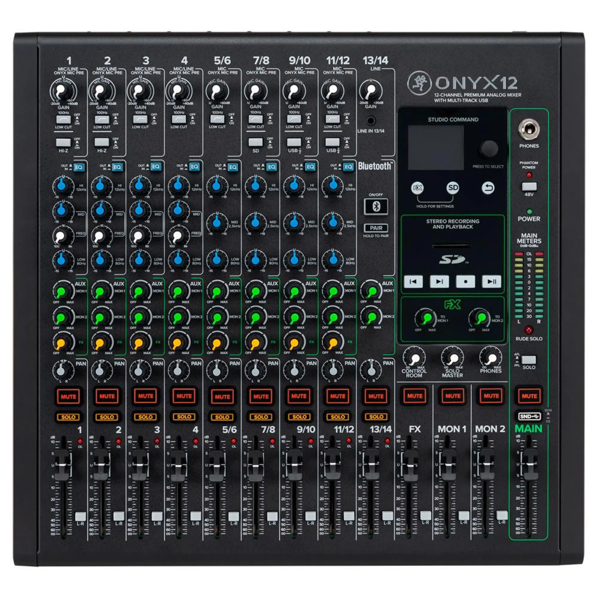 Аналоговый микшерный пульт Mackie Onyx12 (1 / 4)