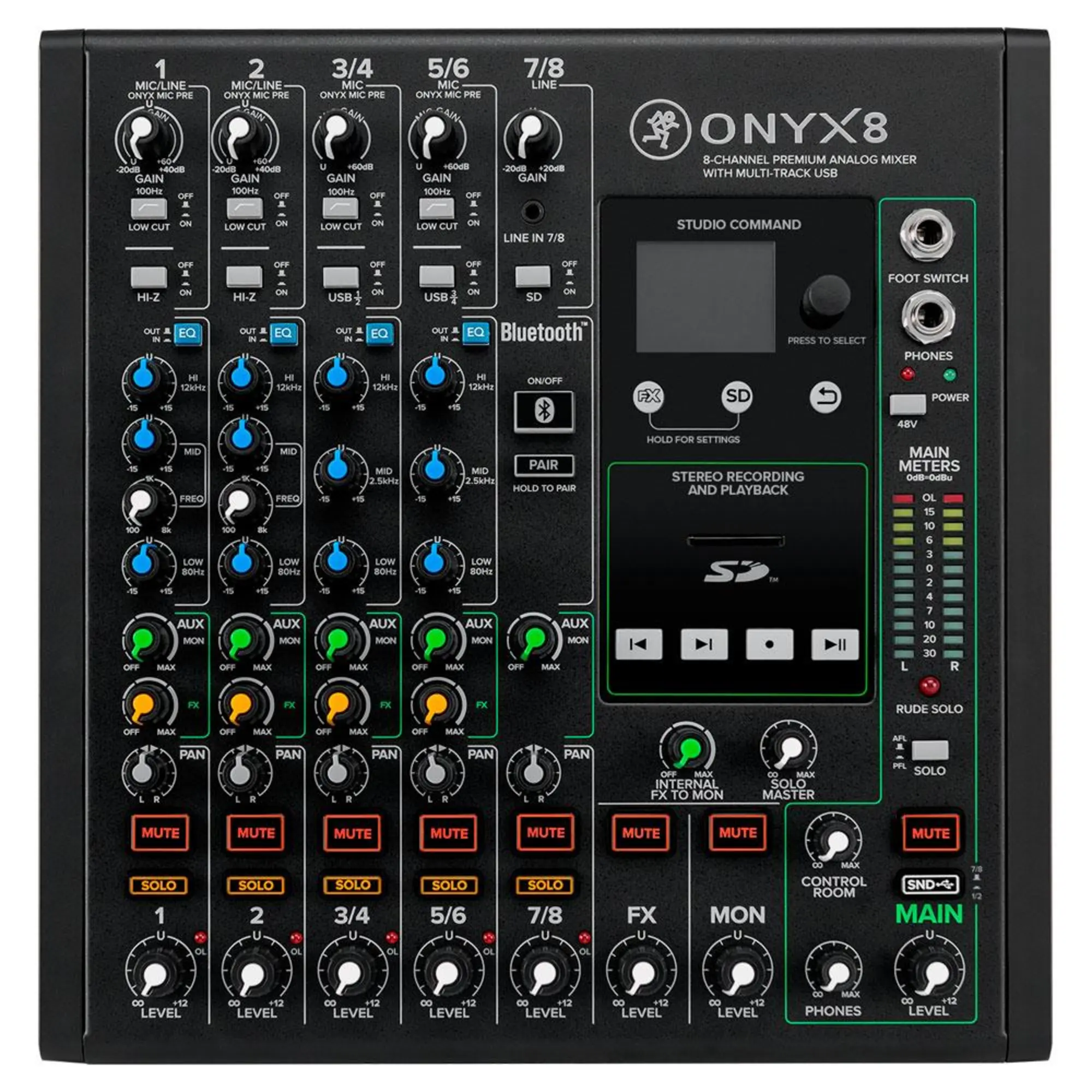 Аналоговый микшерный пульт Mackie Onyx8 (1 / 4)