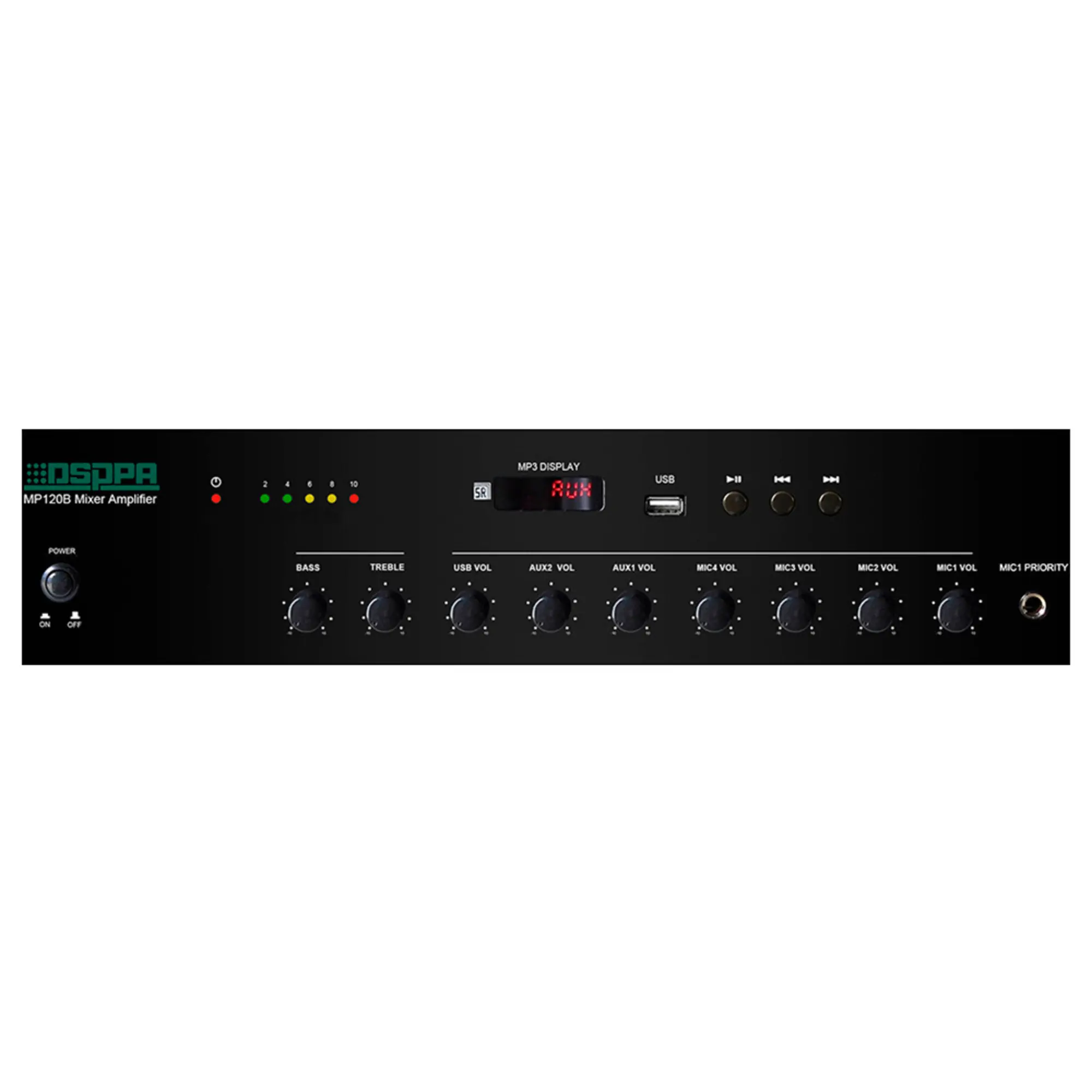 Микшер-усилитель с плеером DSPPA MP120B (3 / 4)