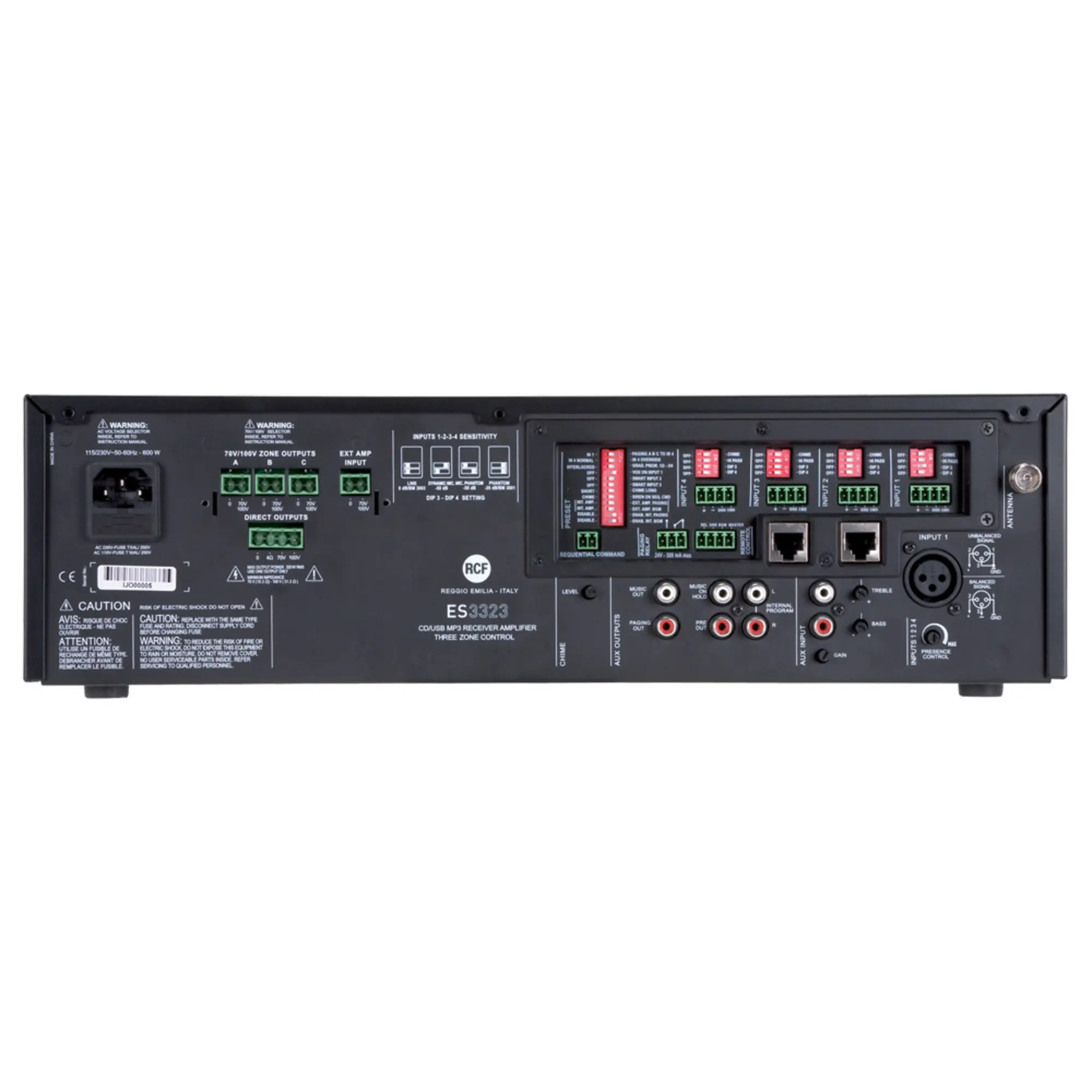 Микширующий усилитель с плеером RCF ES 3323-MKII (4 / 5)