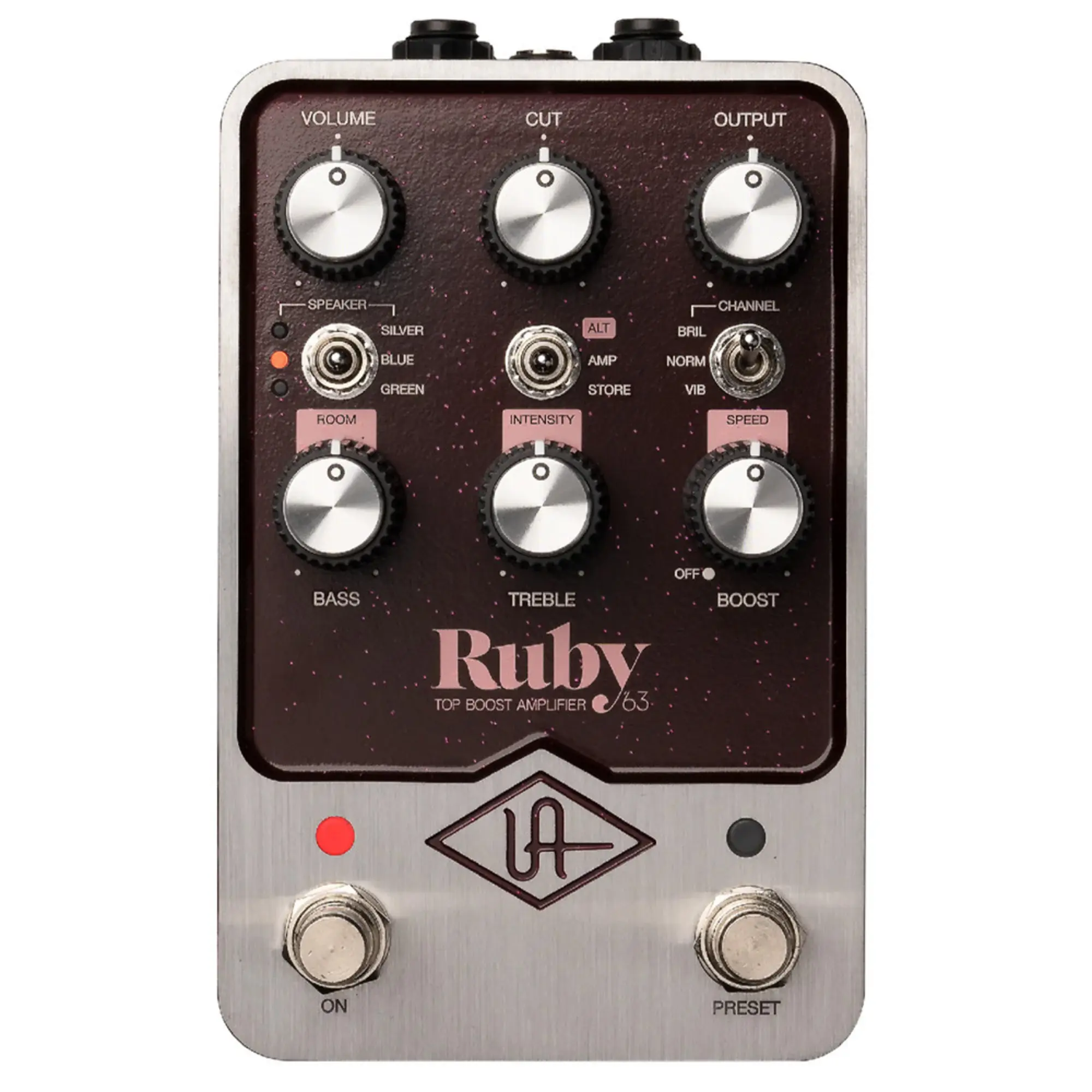 Педаль эффектов Universal Audio UAFX Ruby ’63 Top Boost Amplifier (1 / 2)