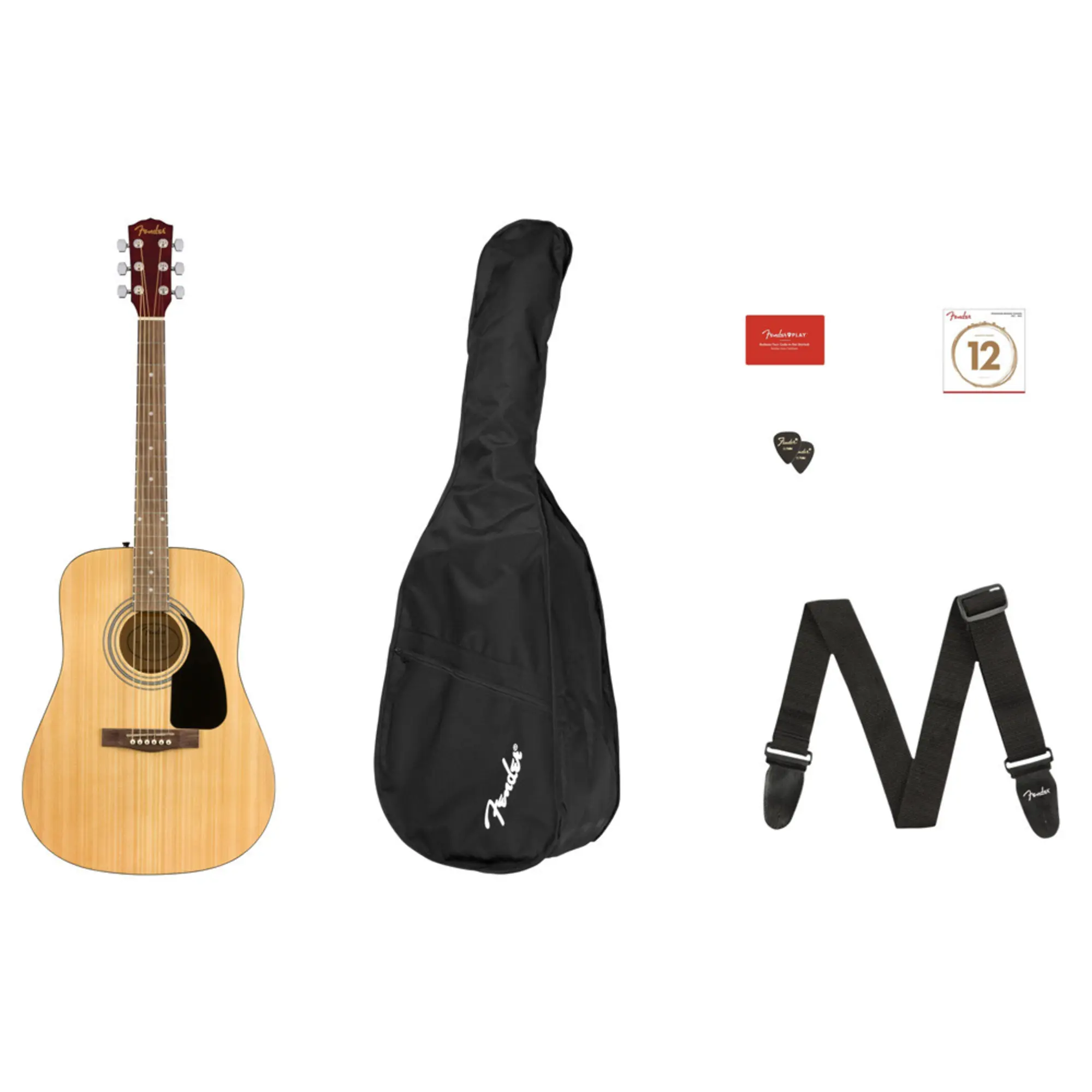 Акустическая гитара Fender FA-115 Pack Natural (1 / 7)