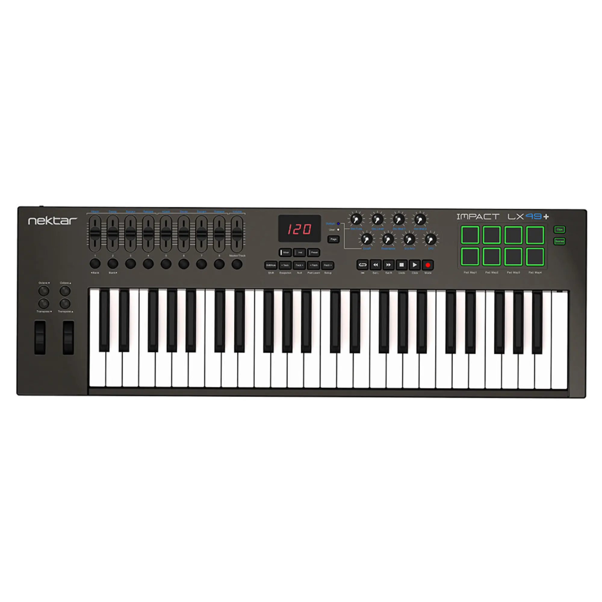 MIDI-клавиатура Nektar Impact LX49+ (2 / 4)