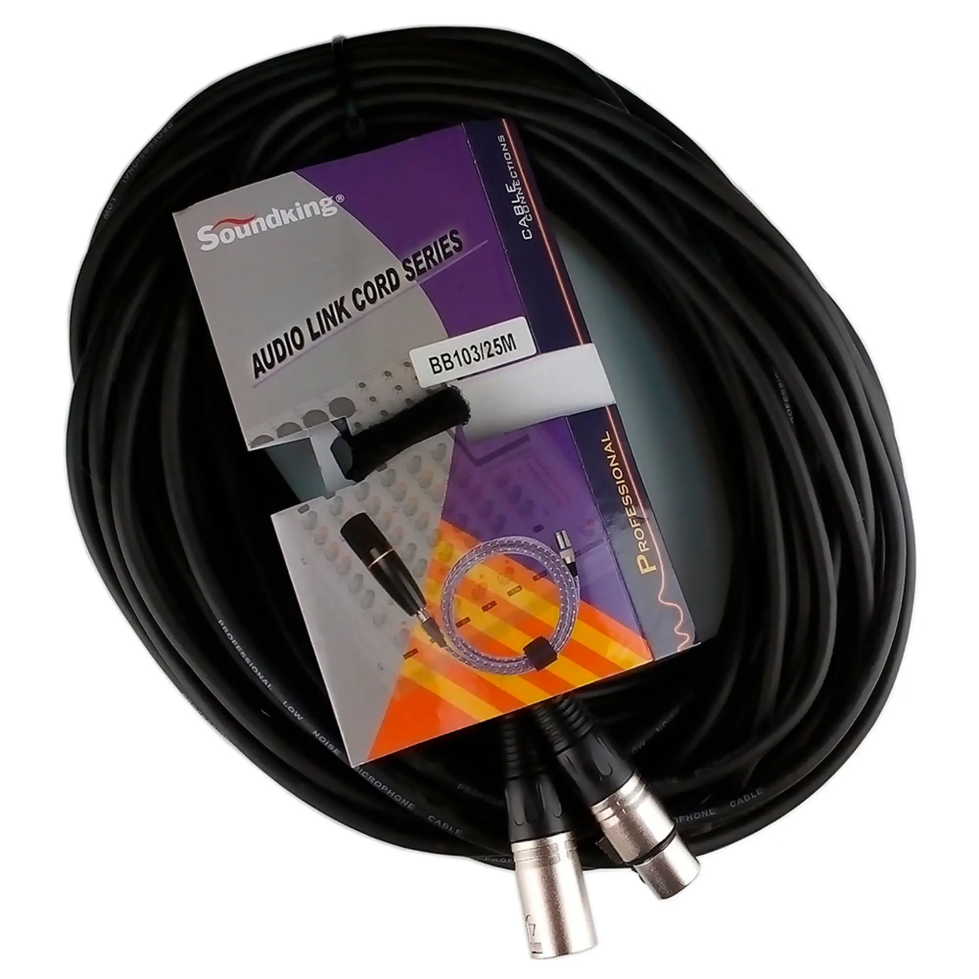 Микрофонный кабель XLR-XLR 25 м SoundKing BB103-25M (1 / 3)