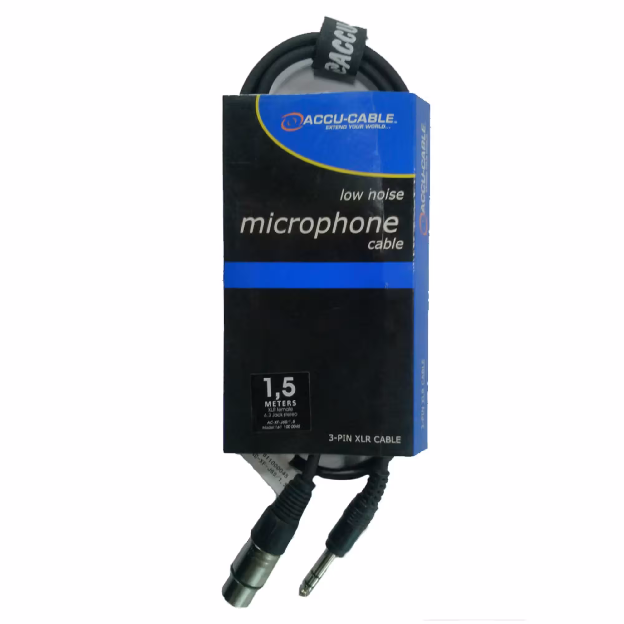 Сигнальный аудио кабель Jack-XLR(F) 1,5 м ACCU-CABLE AC-XF-J6S (1 / 4)