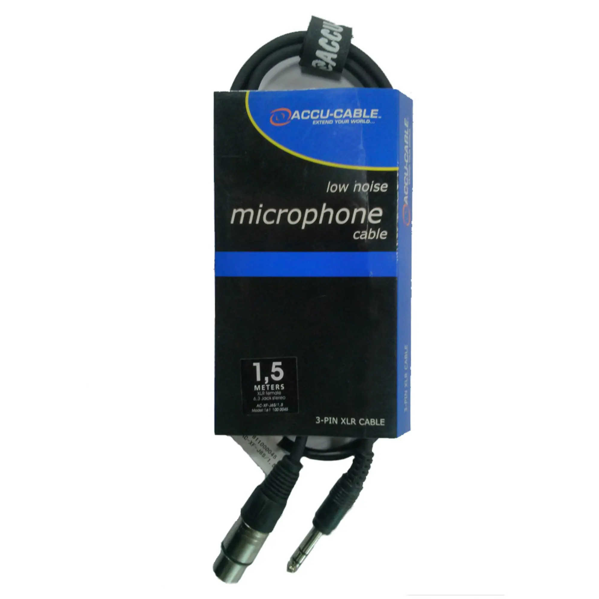Сигнальный аудио кабель Jack-XLR(F) 1,5 м ACCU-CABLE AC-XF-J6S (1 / 4)