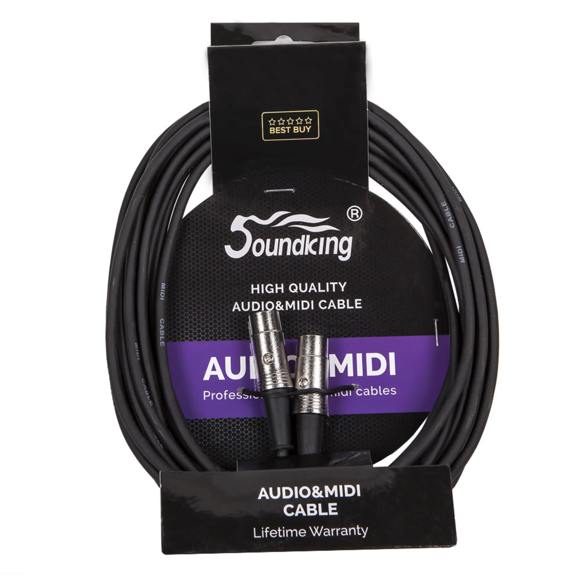 MIDI-кабель MIDI-MIDI 5 М SoundKing BC405(15FT) (1 / 2)