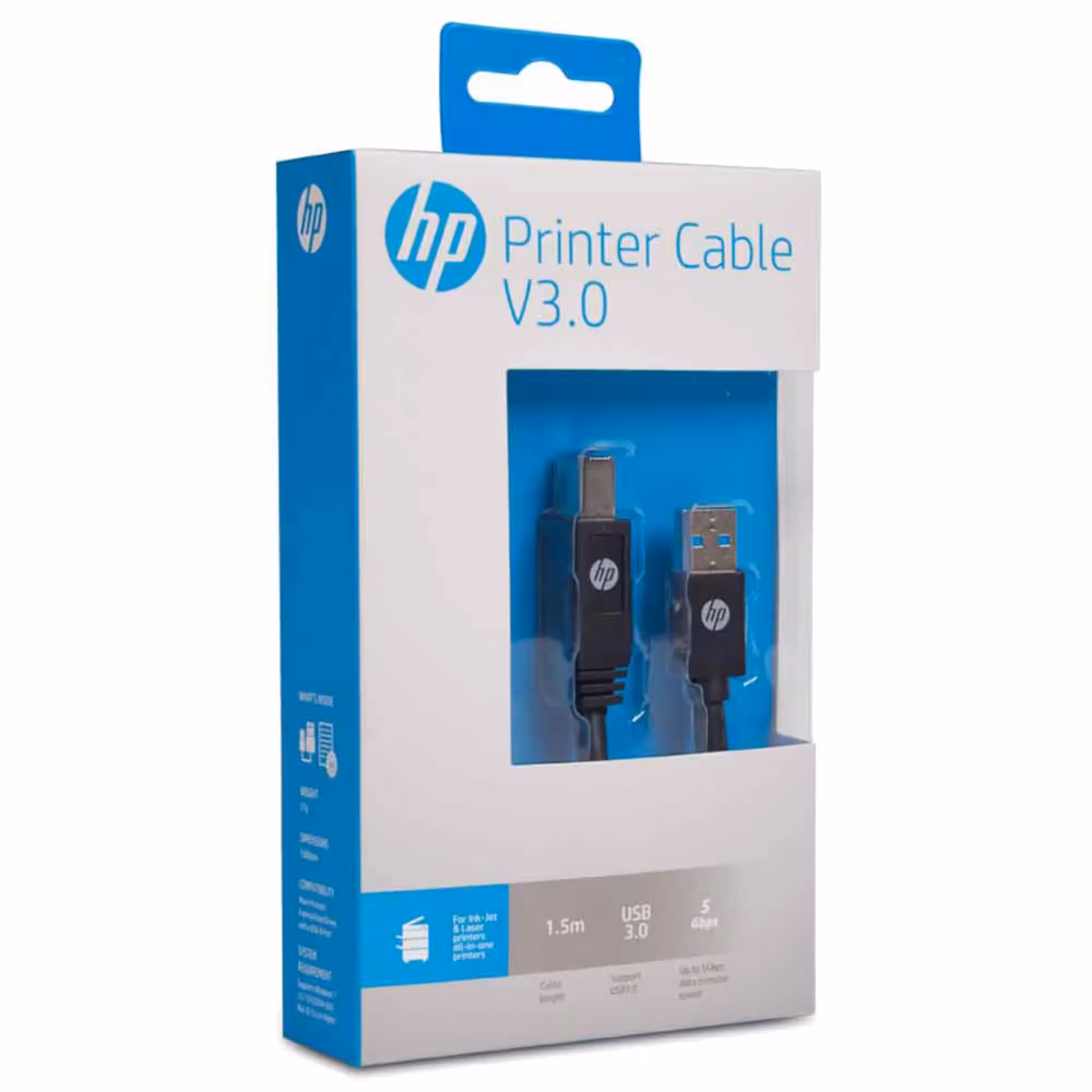 Интерфейсный кабель USB-USB 1,5 м HP HP040GBBLK1.5TW (3 / 3)