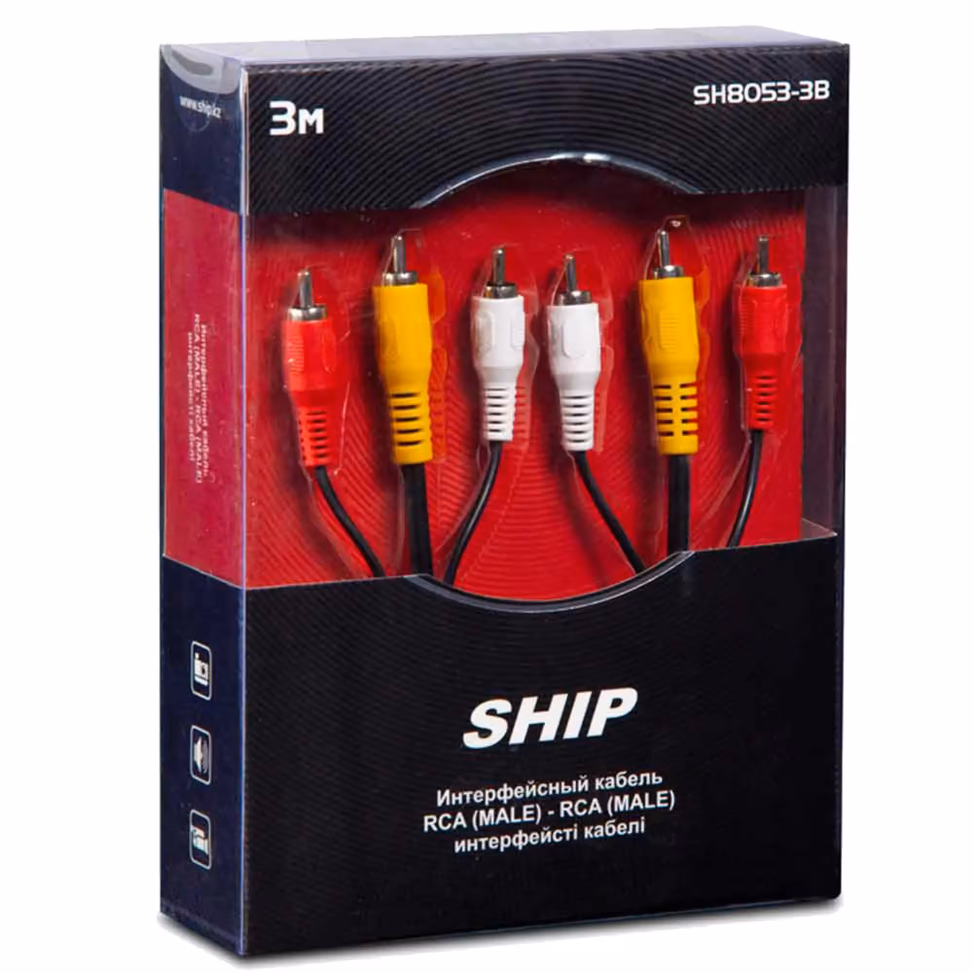 Интерфейсный кабель RCA-RCA 1,5 м Ship SH8053-3B (2 / 2)
