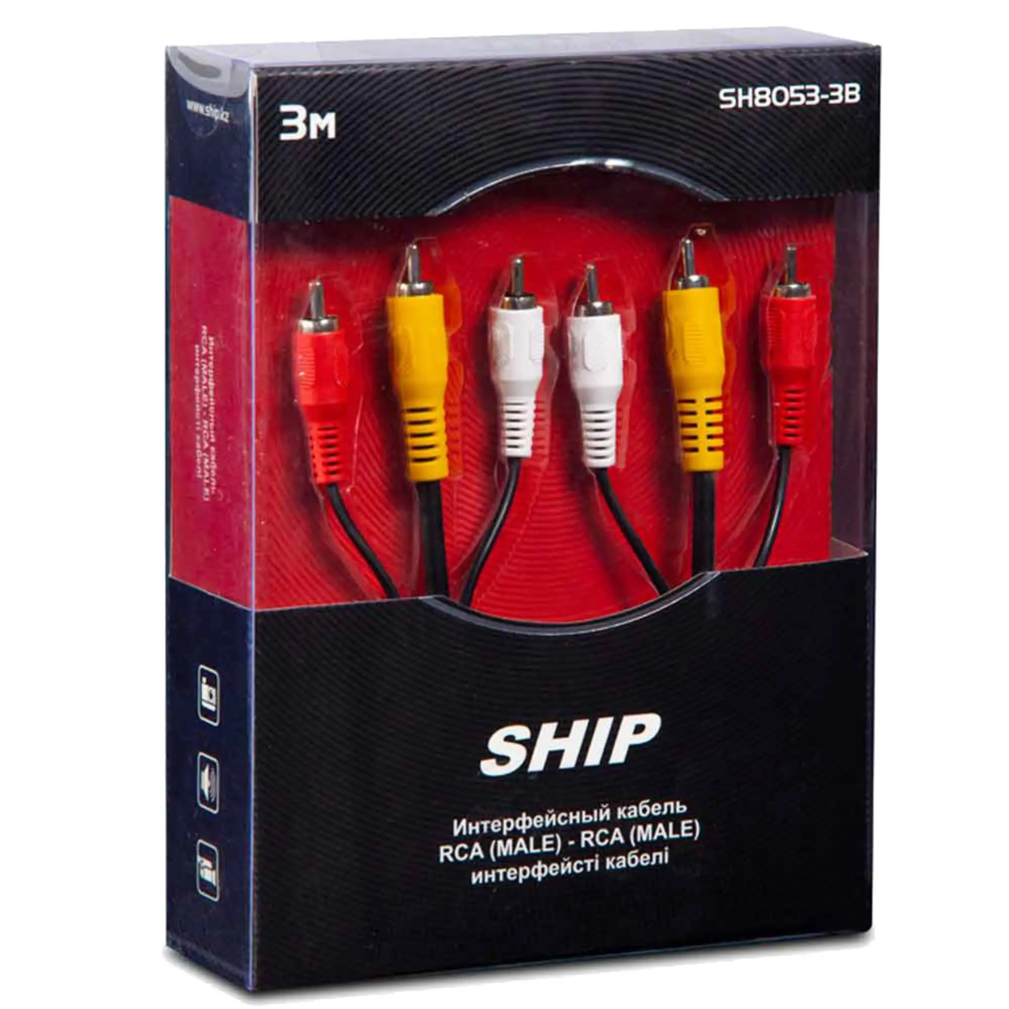Интерфейсный кабель RCA-RCA 1,5 м Ship SH8053-3B (2 / 2)