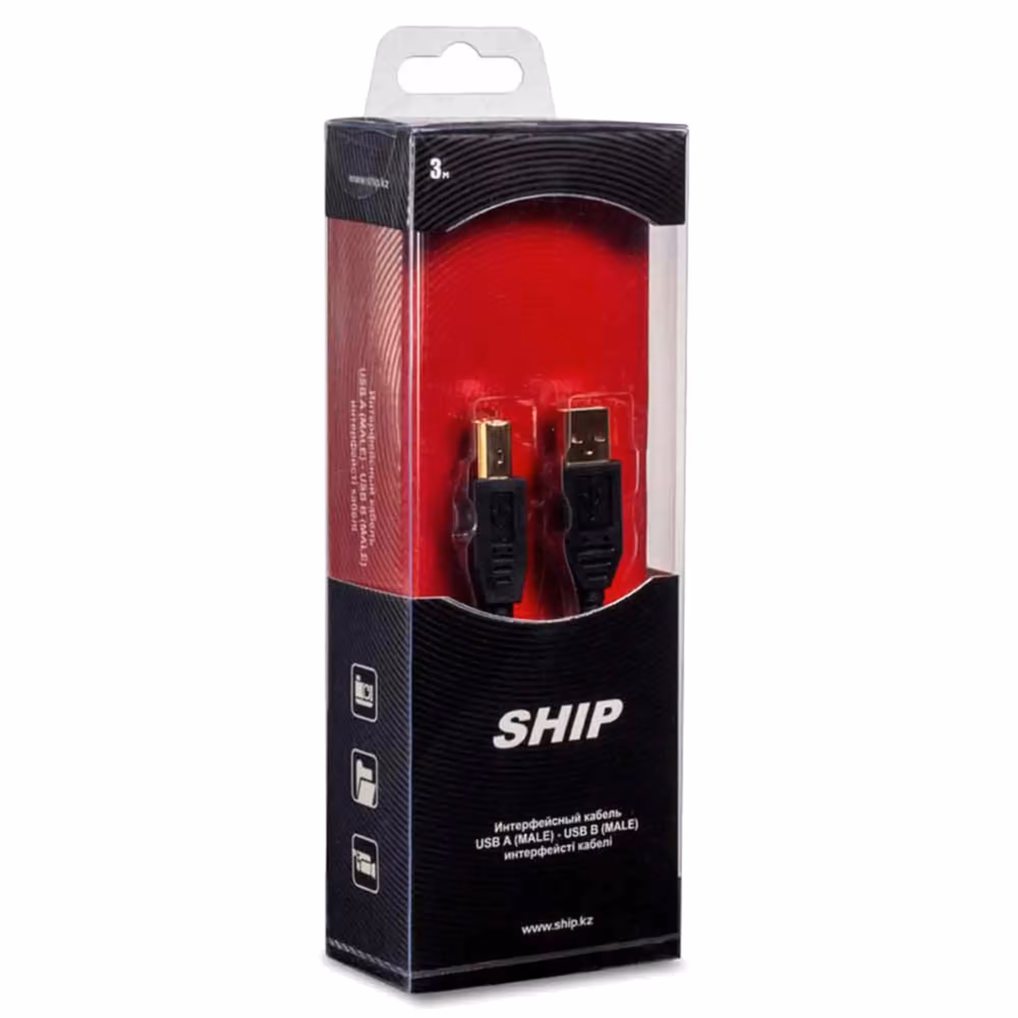Интерфейсный кабель USB-USB 3 м Ship SH7013-3B (3 / 3)