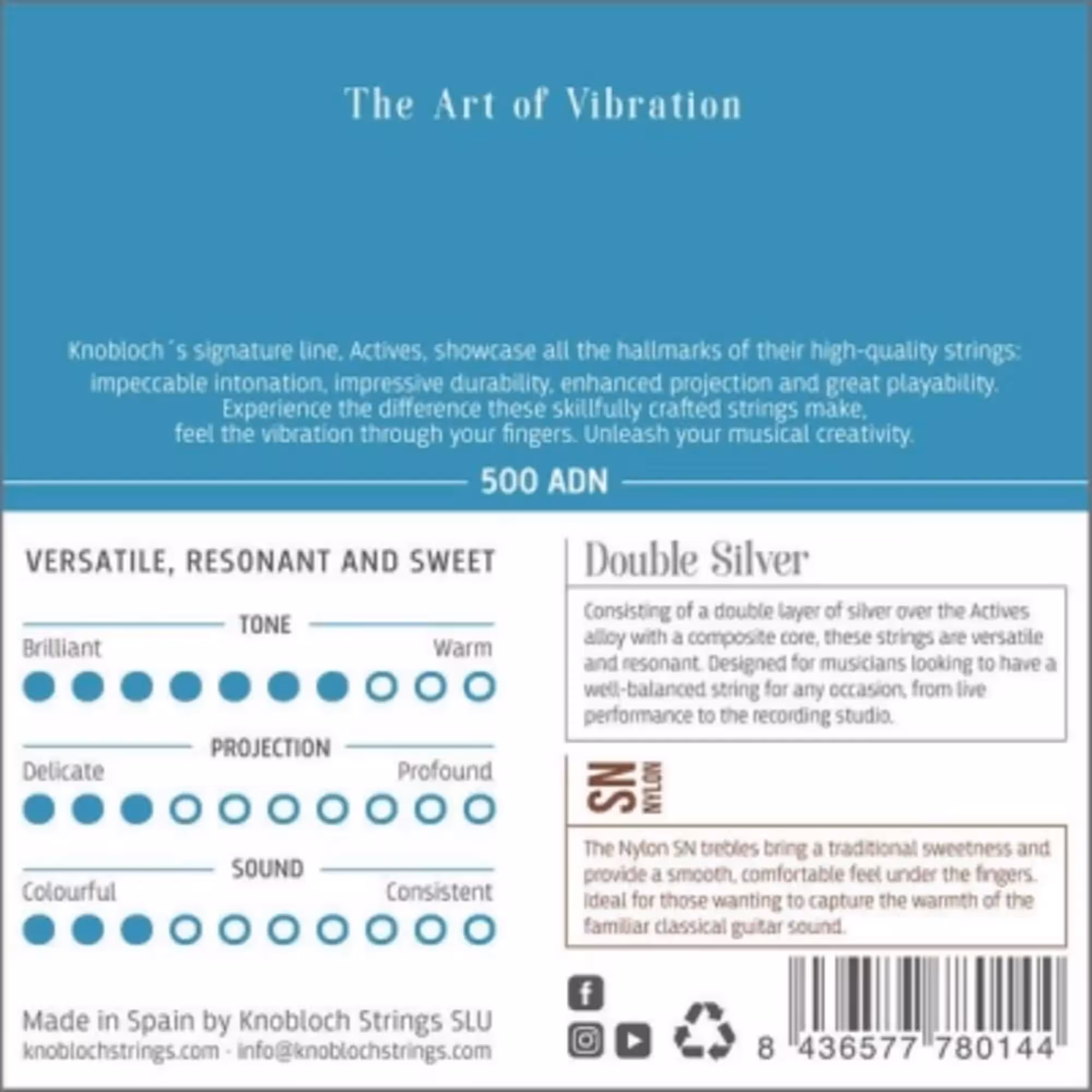 Knobloch Strings Double Silver Special Nylon 500 ADN (1 / 1)