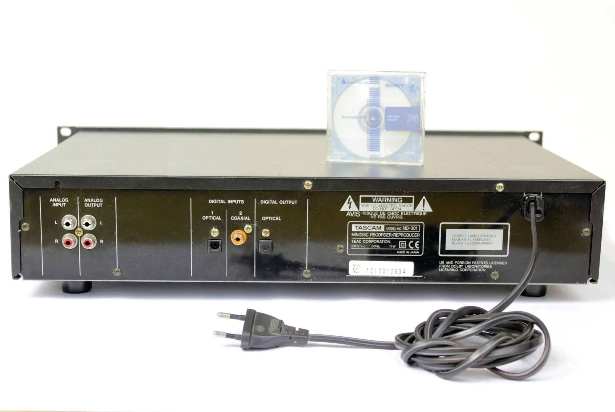 Tascam Md-301 минидисковый рекордер (2 / 3)
