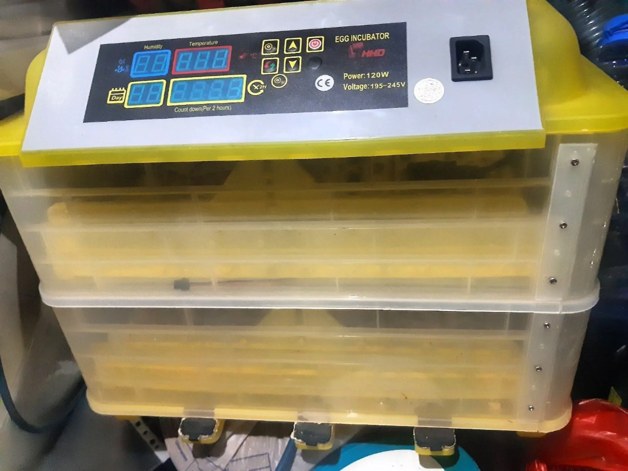 Автоматический инкубатор для яиц (2 этажа) HHD 112. Цыплята, перепела. (1 / 4)