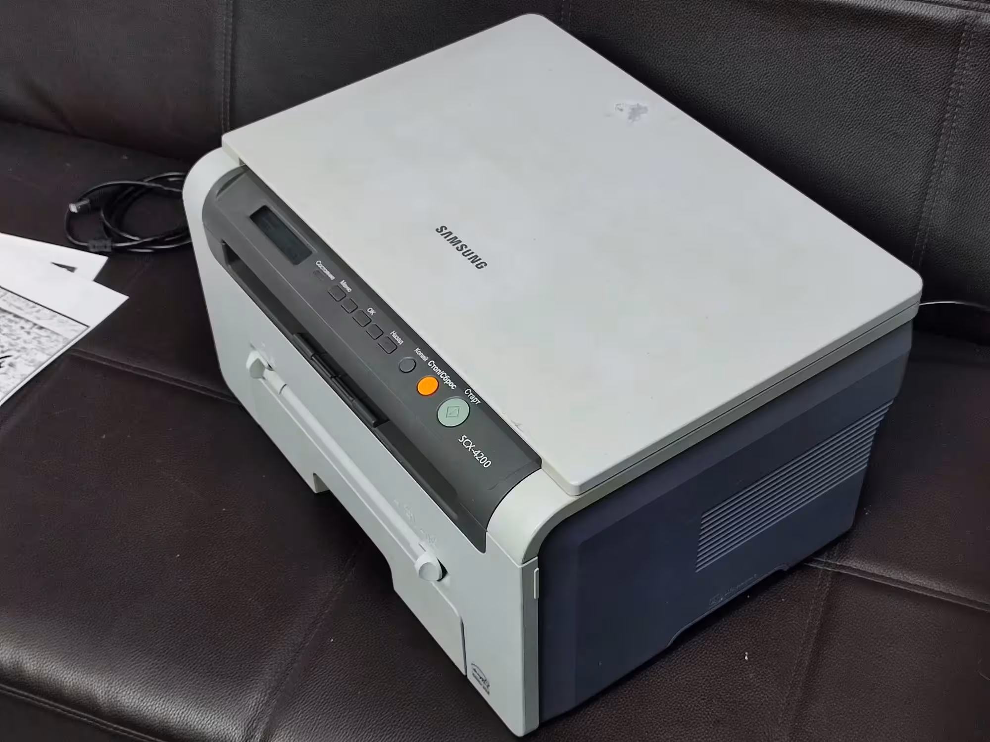 Лазерный принтер 3в1 Samsung Scx 4200 , полный картридж, расчипован! (3 / 7)
